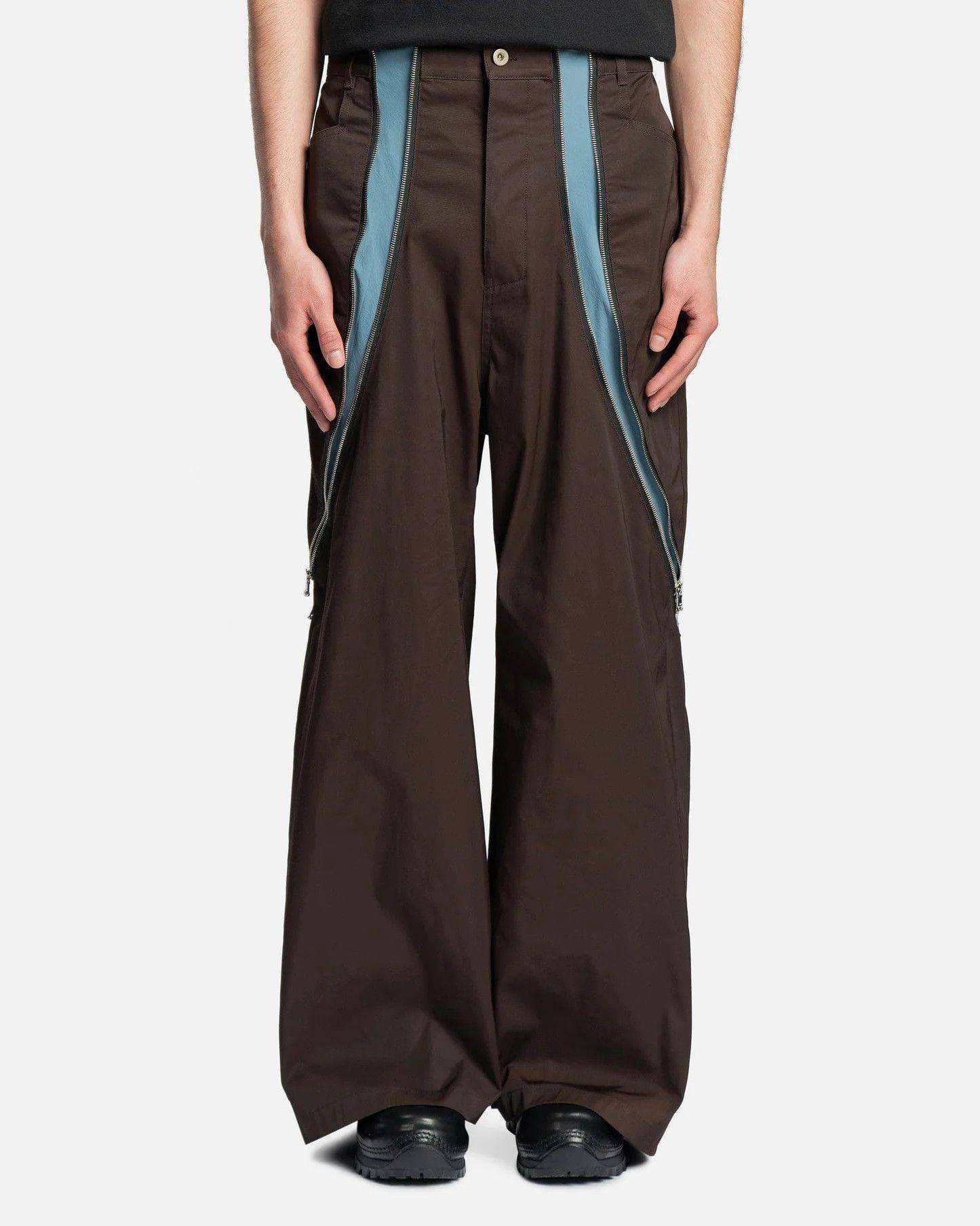 FFFPOSTALSERVICE FFFPOSTALSERVICE 3-Way Zip Trouser in Brown/Blue Size US 36 / EU 52 - 5 Thumbnail