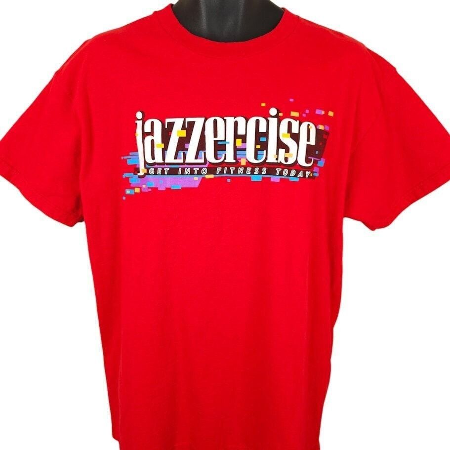 Vintage Vintage Jazzercise T Shirt Mens Size XL Red 90s Y2K Size US XL / EU 56 / 4 - 1 Thumbnail