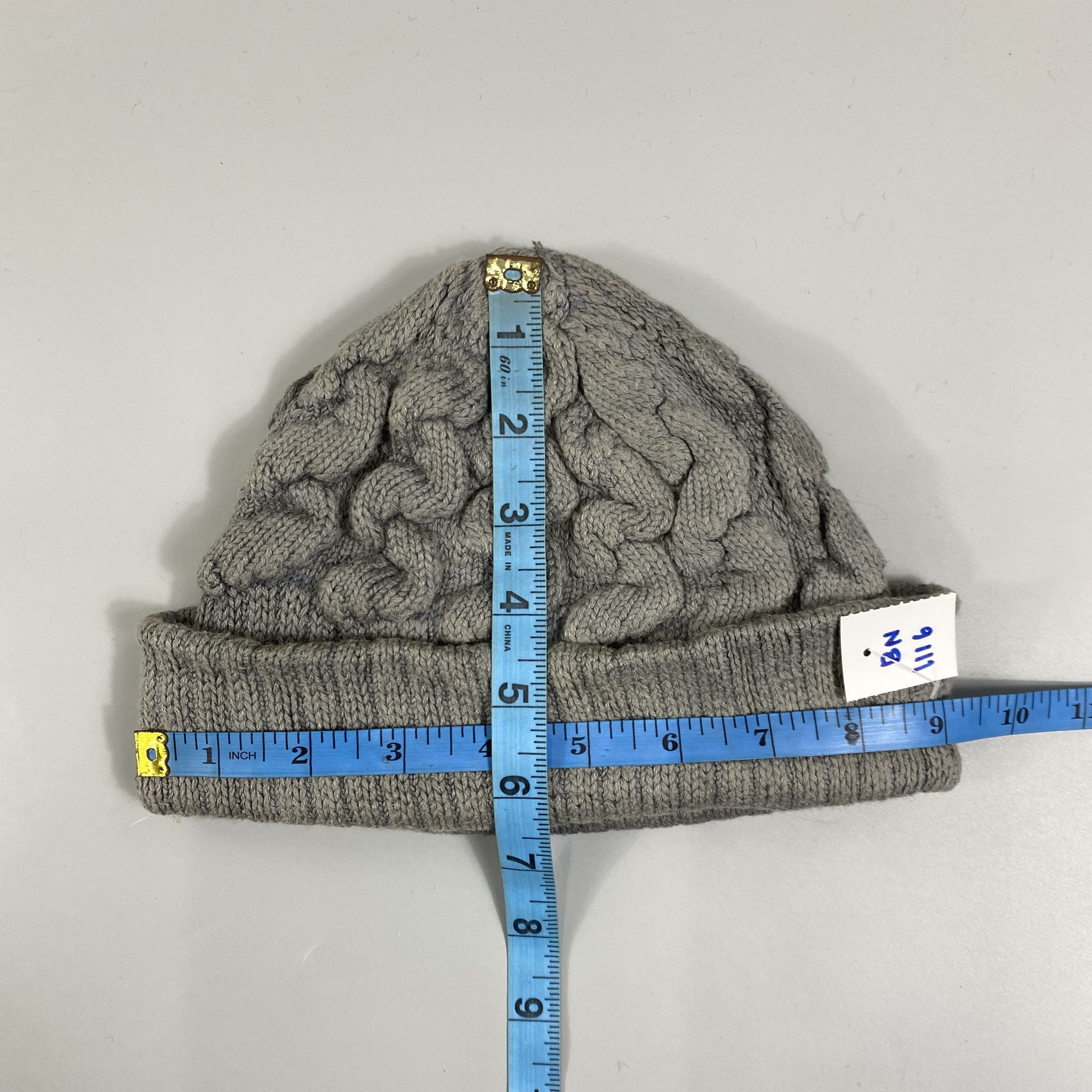 Japanese Brand Crochet Cable Beanie Hat -BN1116 Size ONE SIZE - 5 Thumbnail