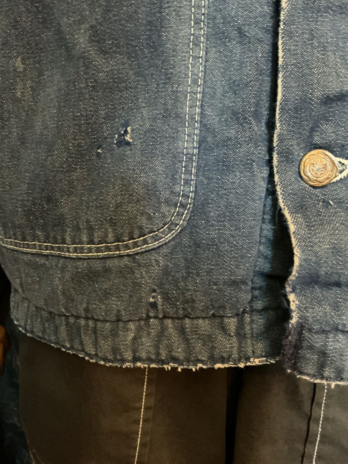 Wrangler Vintage 70s Wrangler Blanket Lined Denim Chore Jean Jacket Size US S / EU 44-46 / 1 - 17 Thumbnail