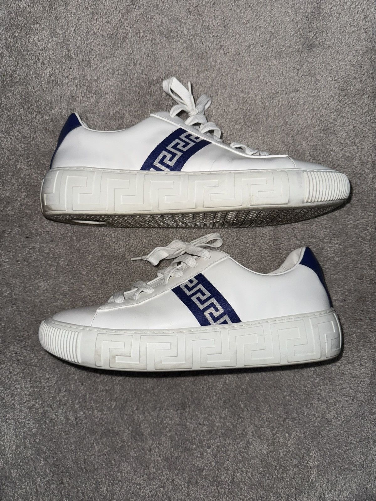 Versace Versace Greta-Detail Leather Sneakers Size US 11 / EU 44 - 1 Thumbnail