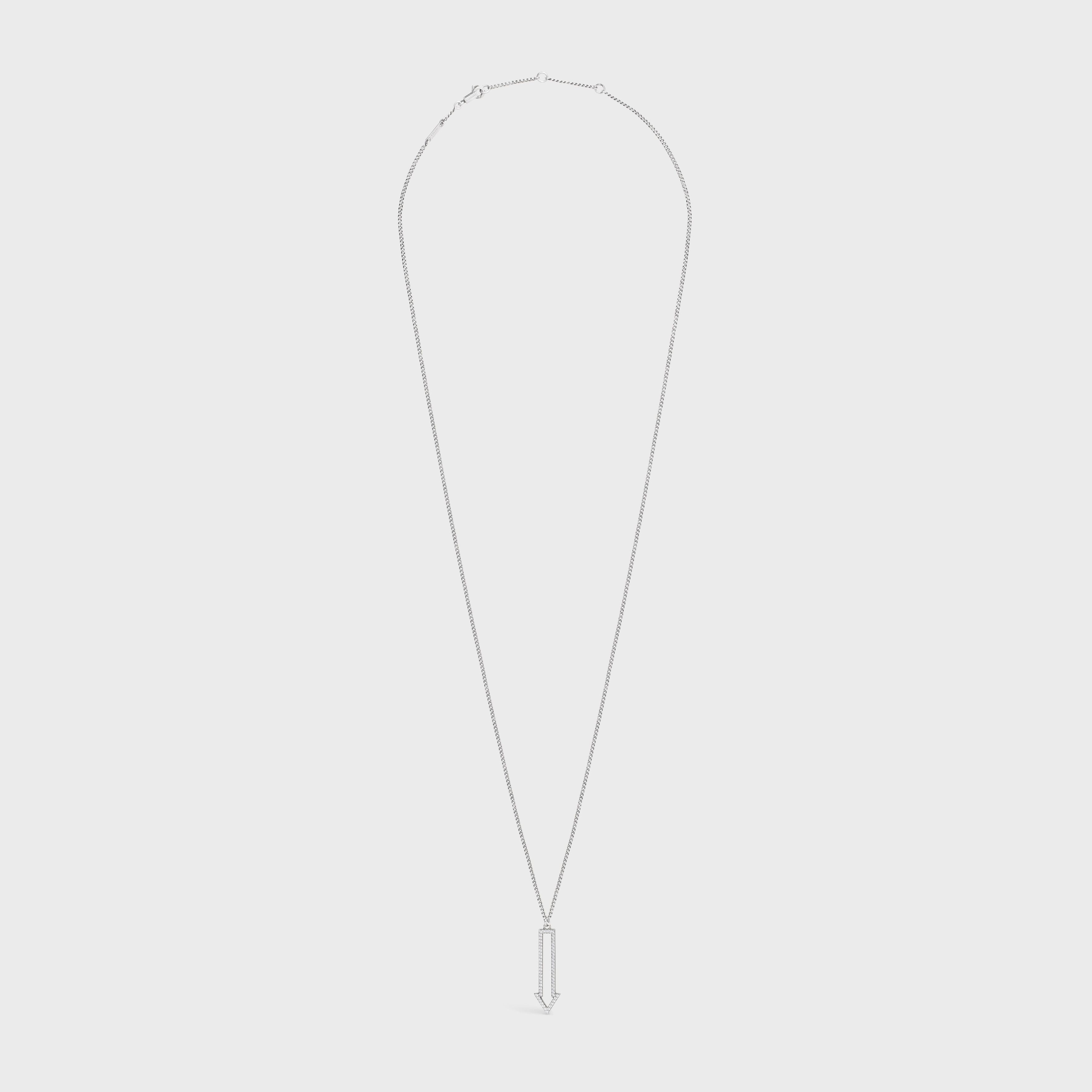 Celine o1bcso1str0824 Size: OS / Arrow Necklace in Silver Size ONE SIZE - 1 Thumbnail