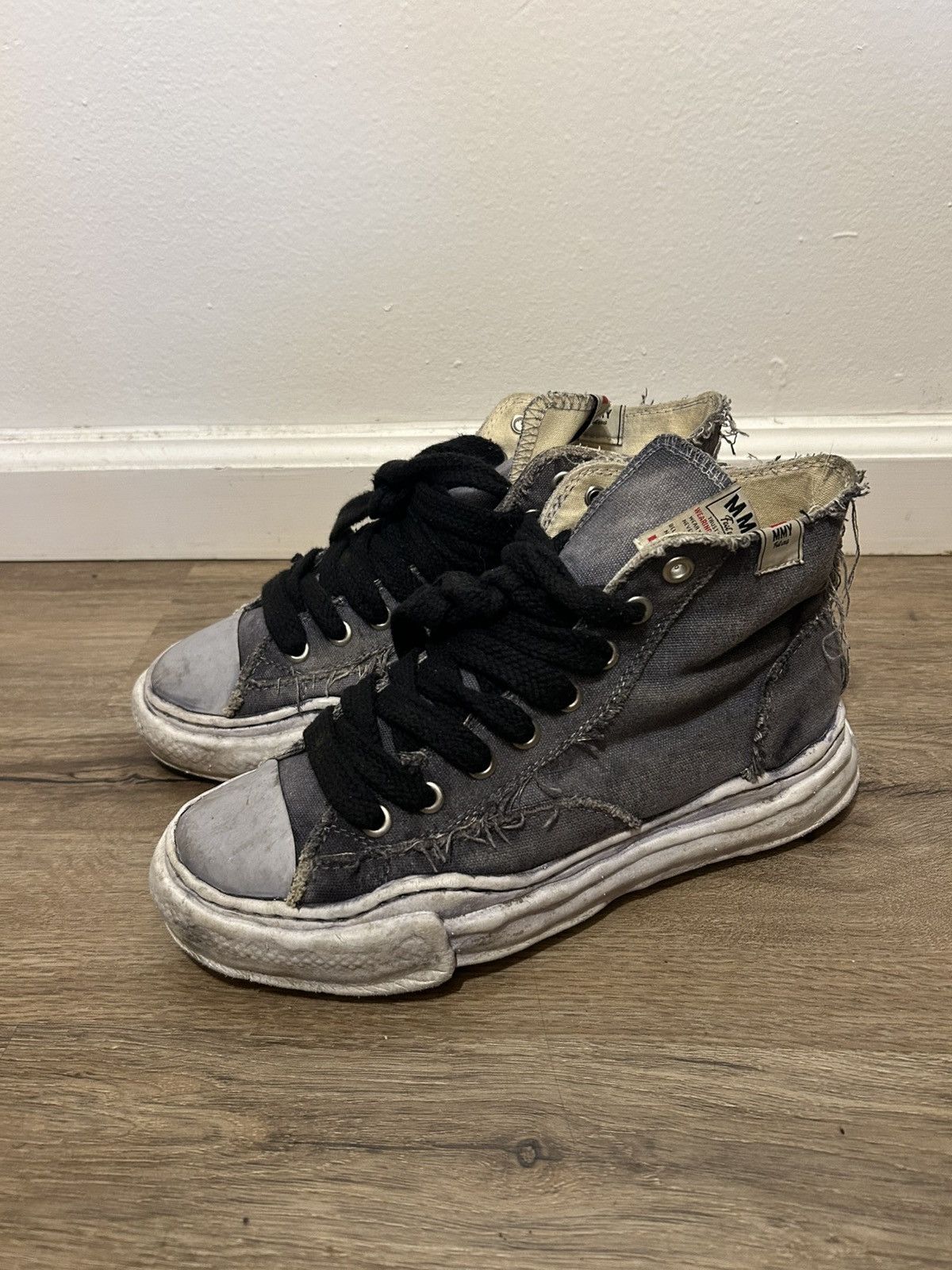 Maison MIHARA YASUHIRO *Rare*(Over dyed) Hi top maison mihara yasuhiro shoes Size US 9 / EU 42 - 3 Thumbnail