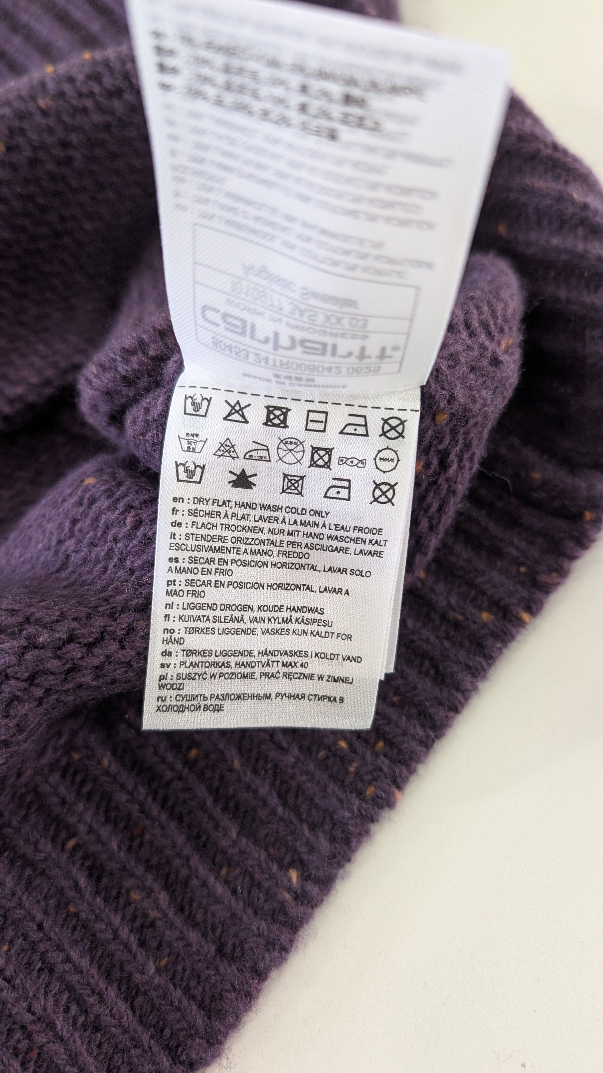 Carhartt Wip Carhartt WIP Anglistic Speckled Wool Knit Purple Size L Size US L / EU 52-54 / 3 - 7 Thumbnail