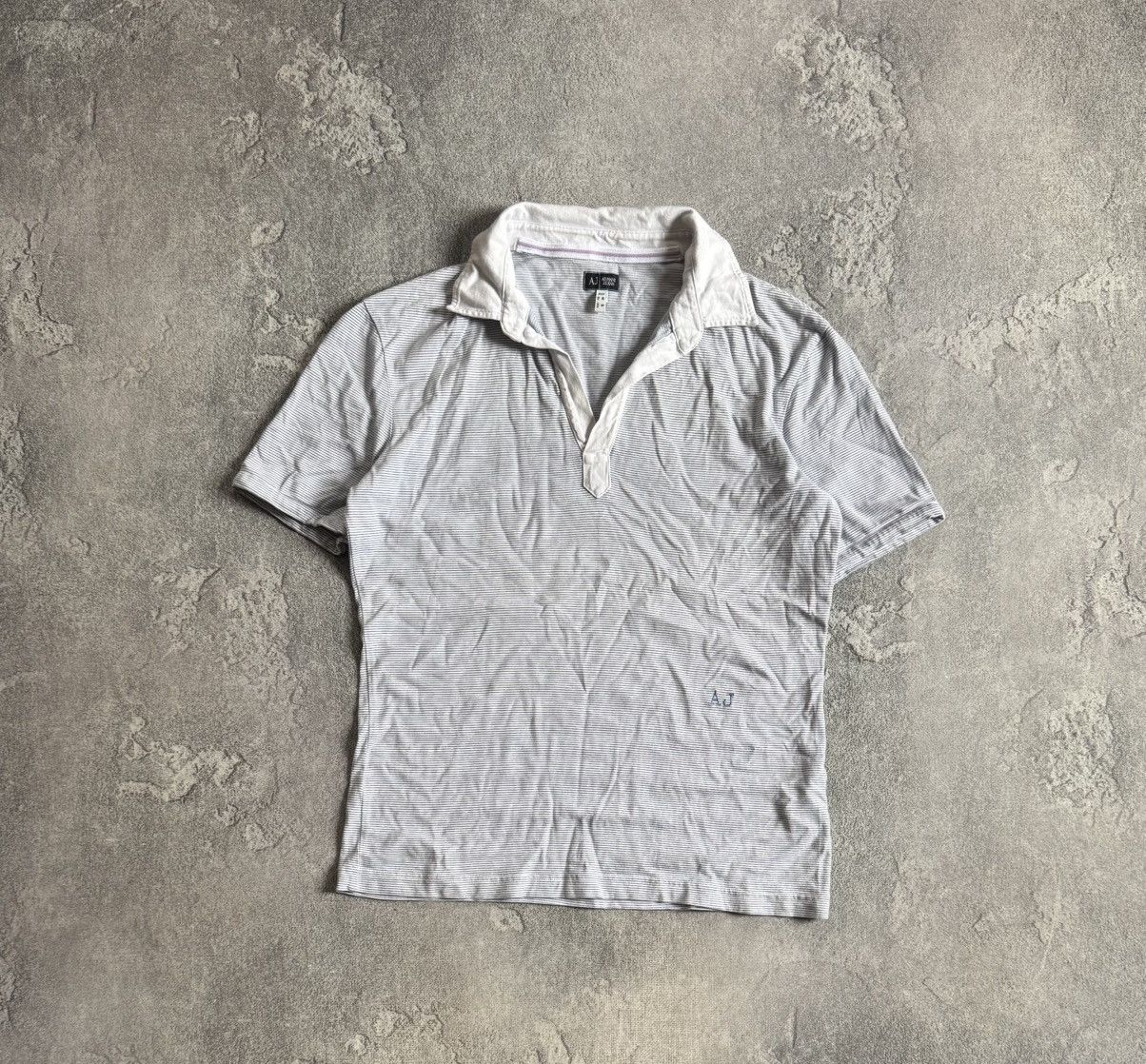 Armani Armani Jeans S/size vintage striped retro polo tee tshirt Size US S / EU 44-46 / 1 - 7 Thumbnail