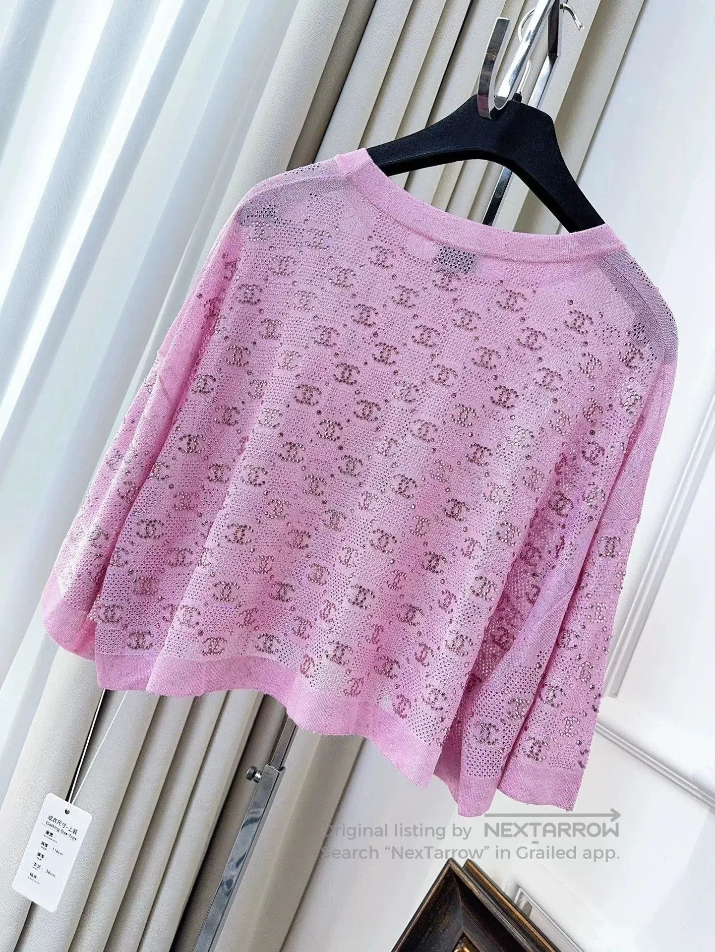 Chanel pink logo double C pullover top. Size US M / EU 48-50 / 2 - 2 Thumbnail