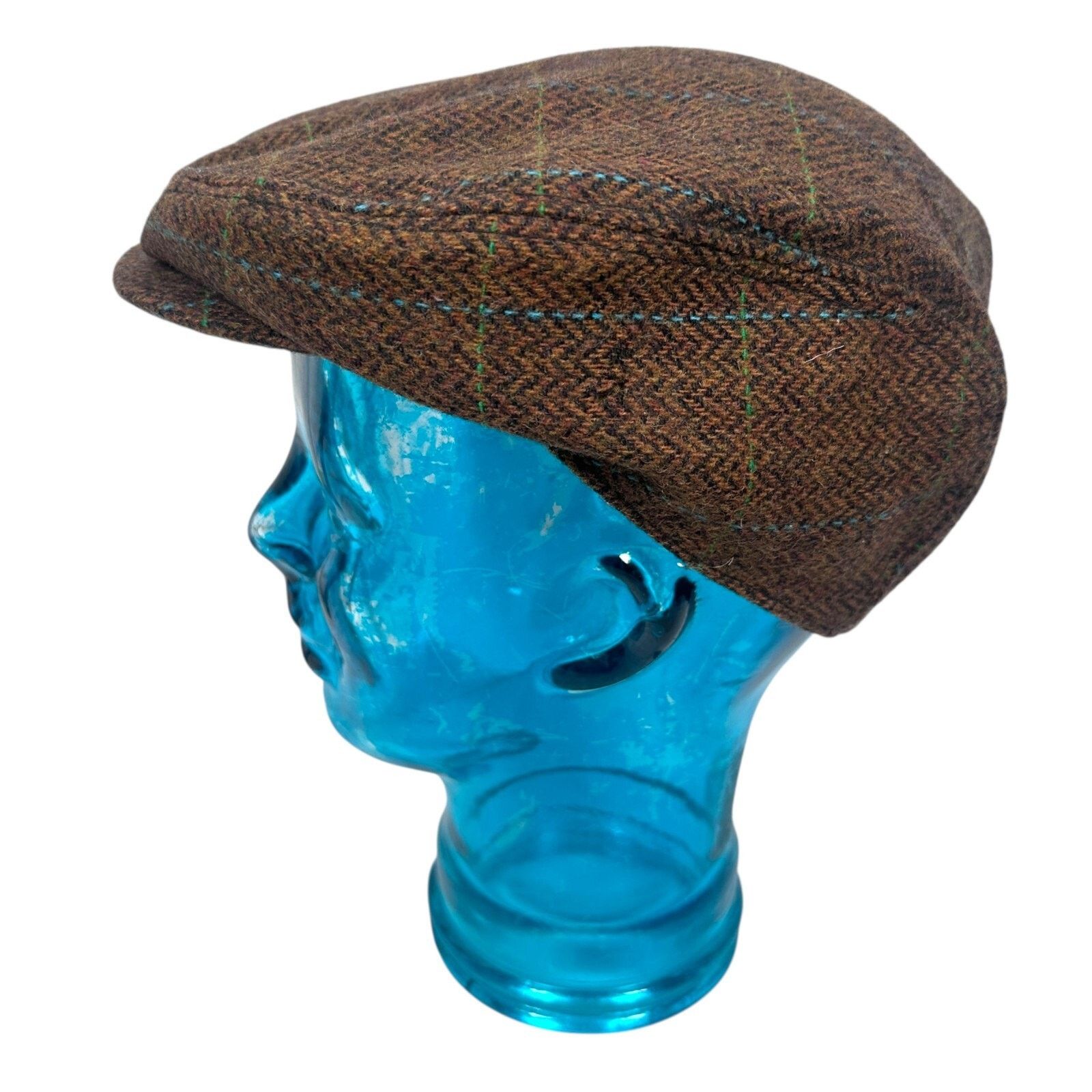 Gap Vintage GAP Tweed Cabbie Driving Newsboy Hat Men’s M Brown Size ONE SIZE - 3 Thumbnail