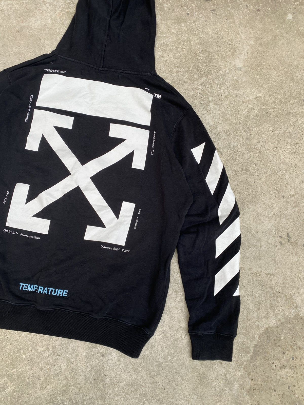 Off-White Off-White Mona Lisa Temperature black Over Hoodie Size US L / EU 52-54 / 3 - 17 Thumbnail