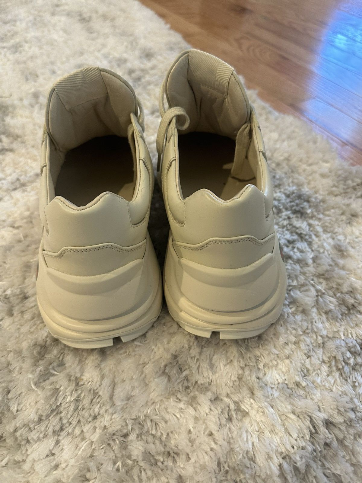 Gucci Rhyton Gucci Logo leather sneaker Size US 8.5 / IT 38.5 - 5 Thumbnail