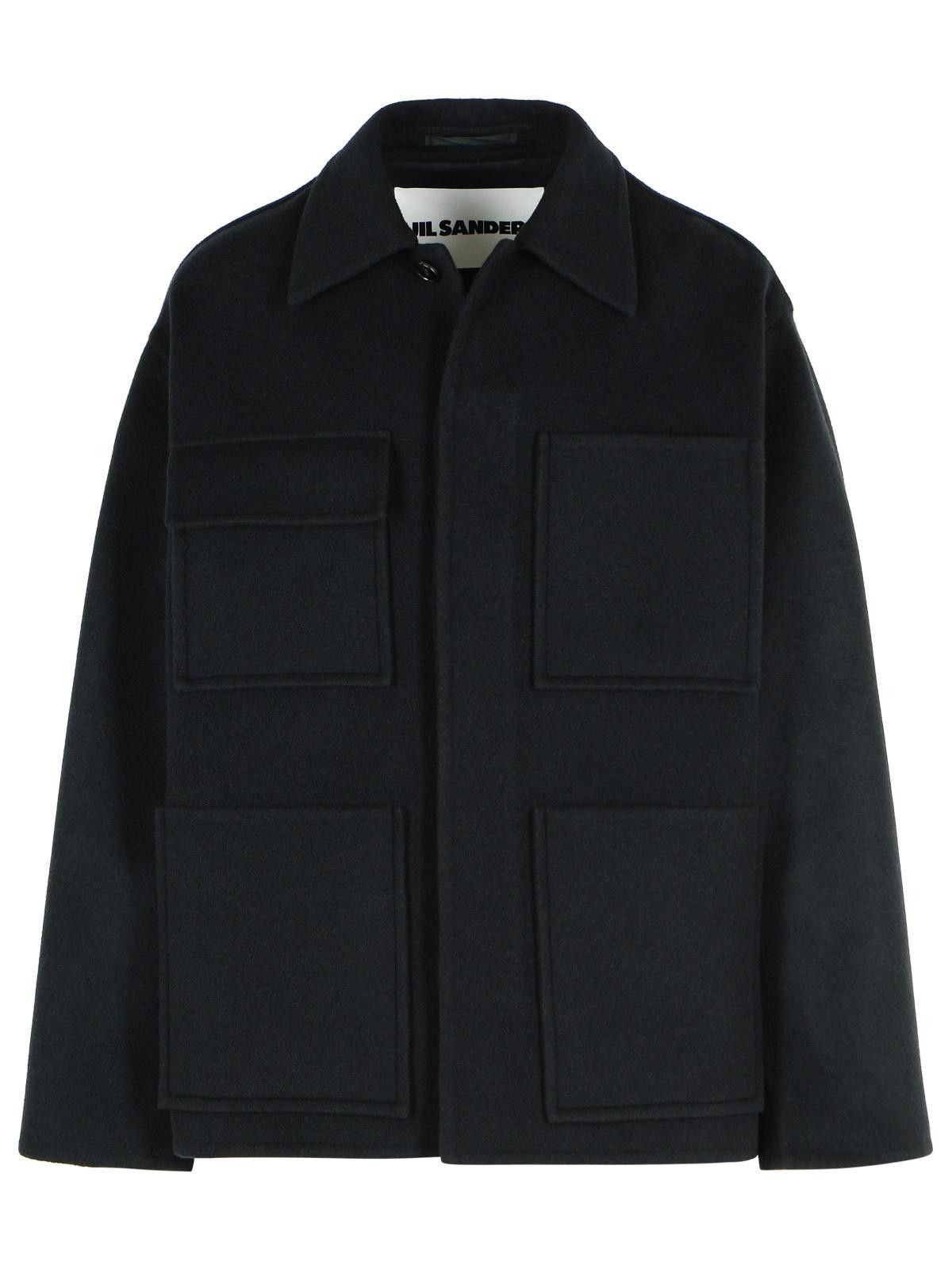 Jil Sander JIL SANDER Black Cashmere Jacket Size US M / EU 48-50 / 2 - 1 Thumbnail