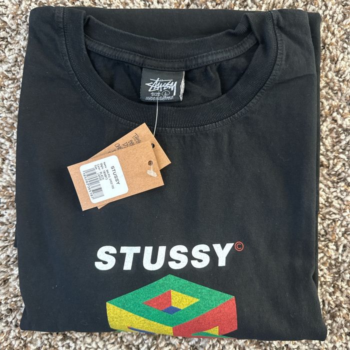 純正取扱店 stussy S64 PIGMENT DYED TEE black Sサイズ - トップス