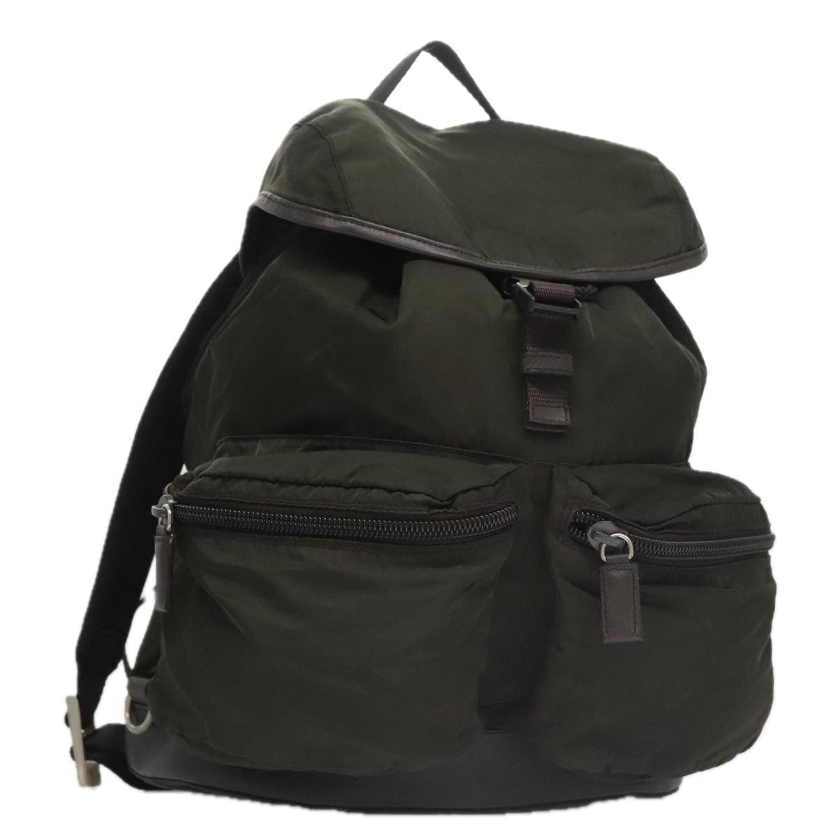 Prada PRADA Backpack Nylon Khaki Size ONE SIZE - 1 Thumbnail