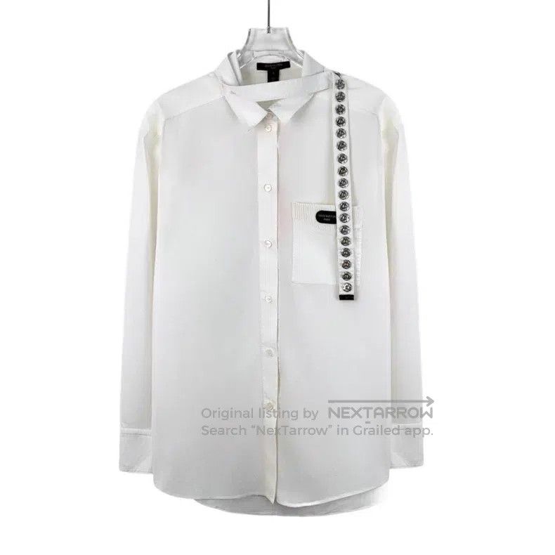Louis Vuitton Louis Vuitton Cotton Single Breasted Long Sleeve Shirt wit Size XS / US 0-2 / IT 36-38 - 1 Thumbnail