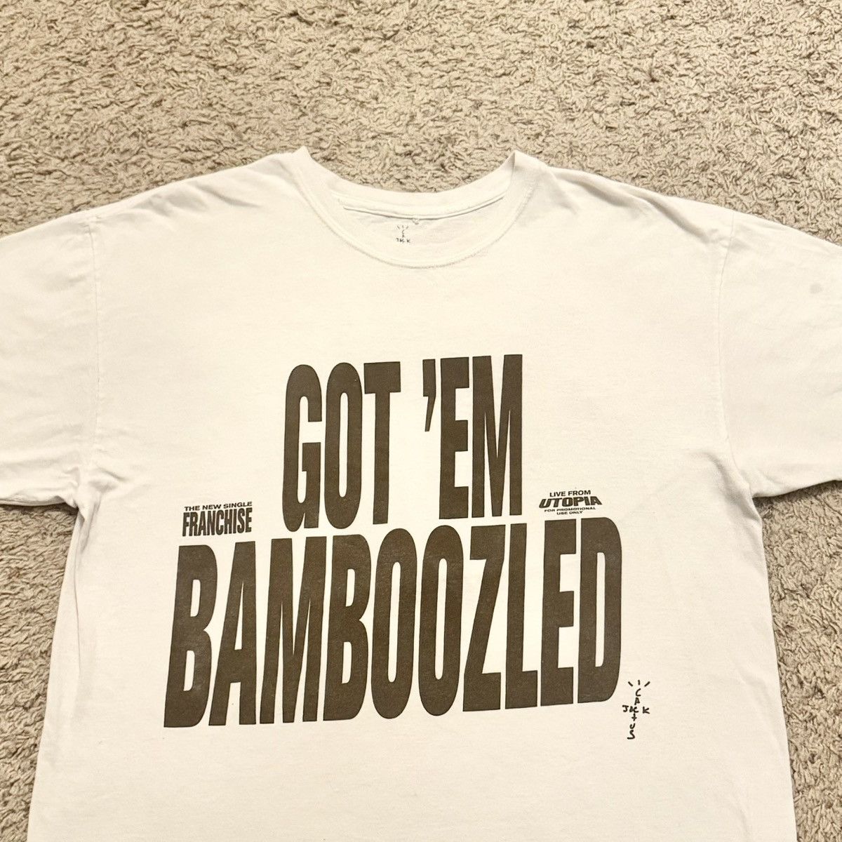 Travis Scott Travis Scott Cactus Jack Bamboozled Tee XL Size US XL / EU 56 / 4 - 3 Thumbnail