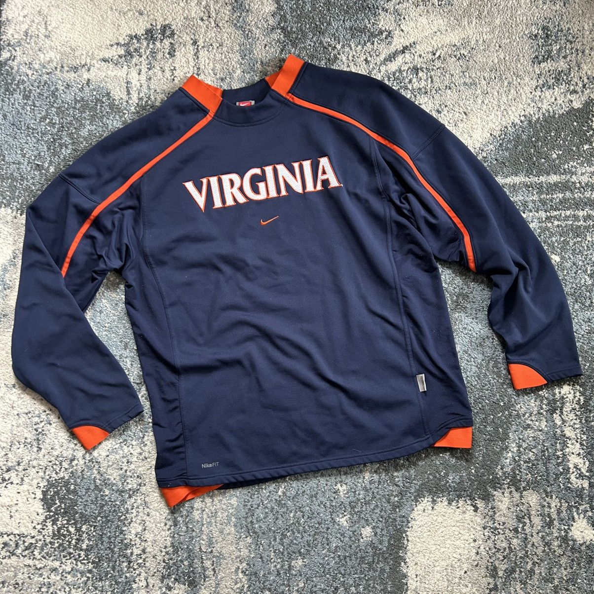 Nike 2009 UNiVERSiTY of ViRGiNiA L/S TENNiS TOP UVA CAVALiERS Size US L / EU 52-54 / 3 - 6 Thumbnail