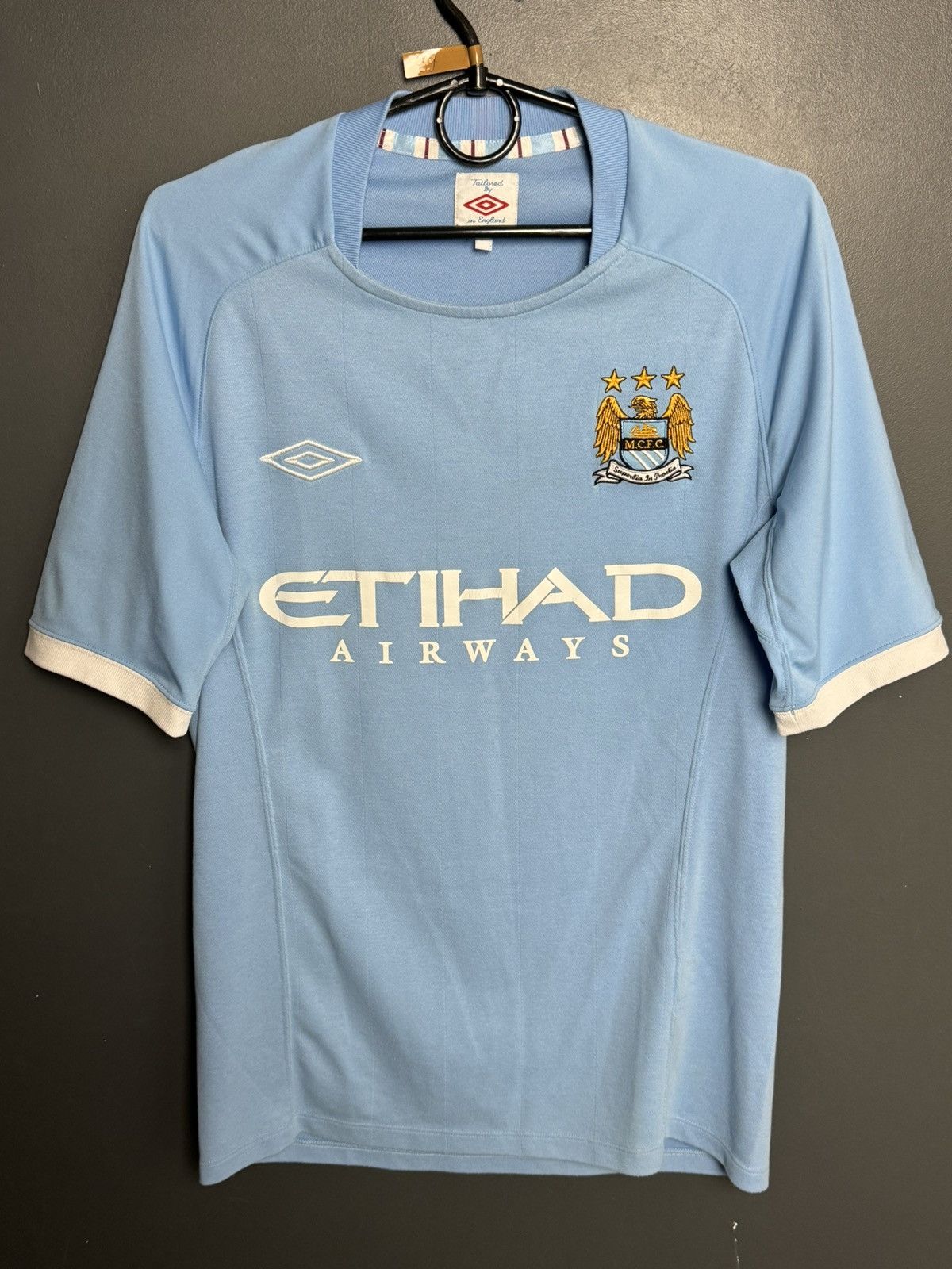 Umbro MANCHESTER CITY 2009-10 #10 ROBINHO FOOTBALL SOCCER JERSEY
