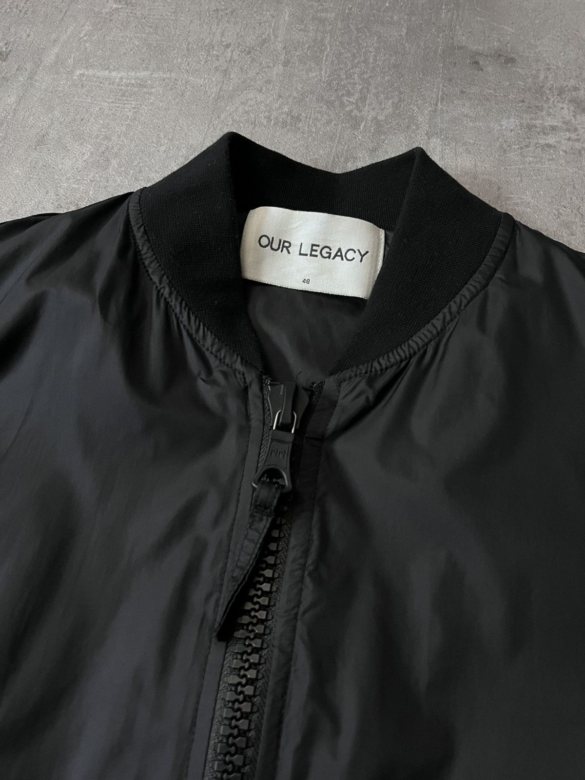 Our Legacy Our Legacy S/S 16 Silky Black nylon jacket big zipper Size US M / EU 48-50 / 2 - 2 Thumbnail
