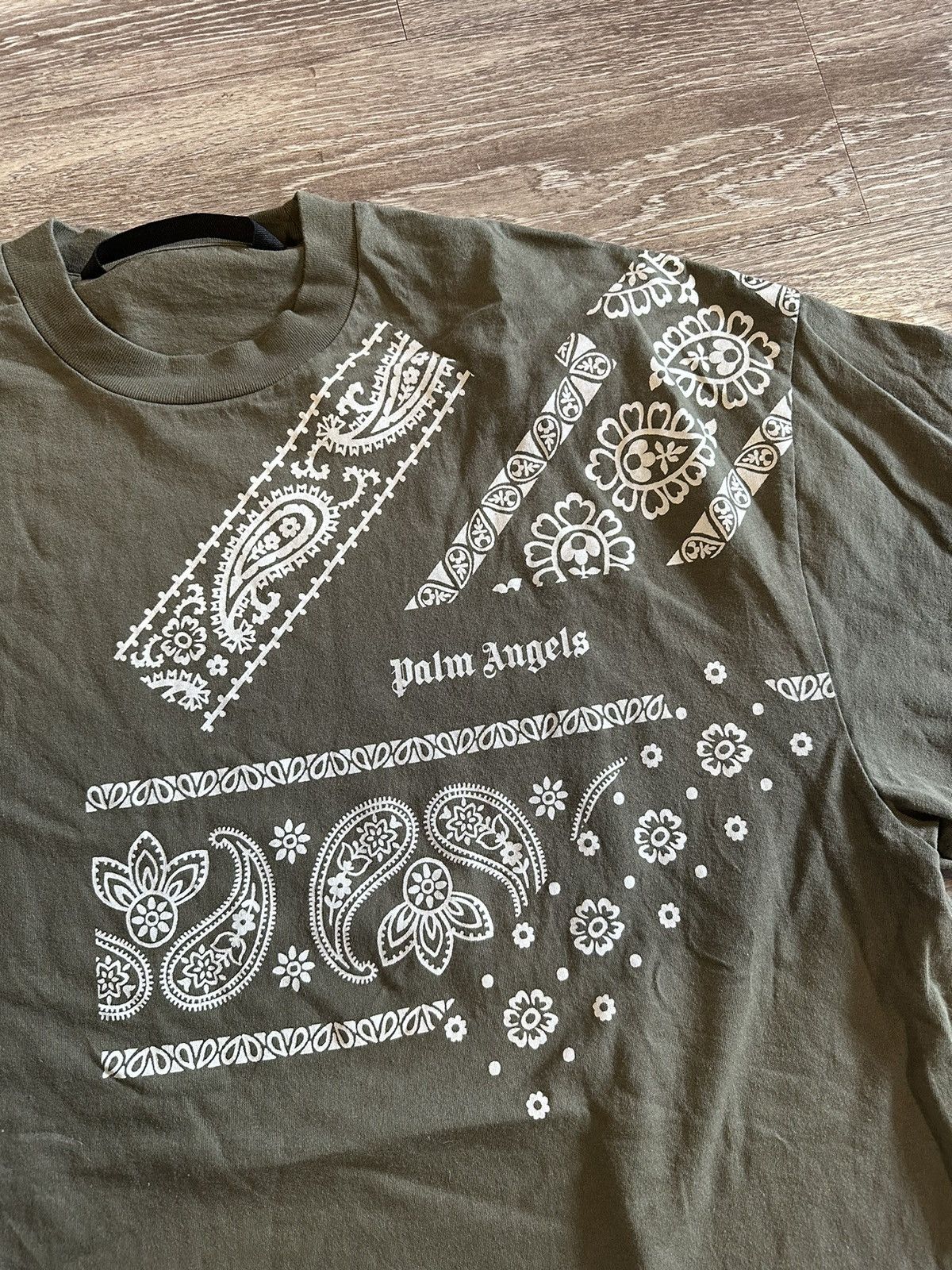 Palm Angels Palm Angels Oversized Bandana Logo T-Shirt Size US M / EU 48-50 / 2 - 2 Thumbnail