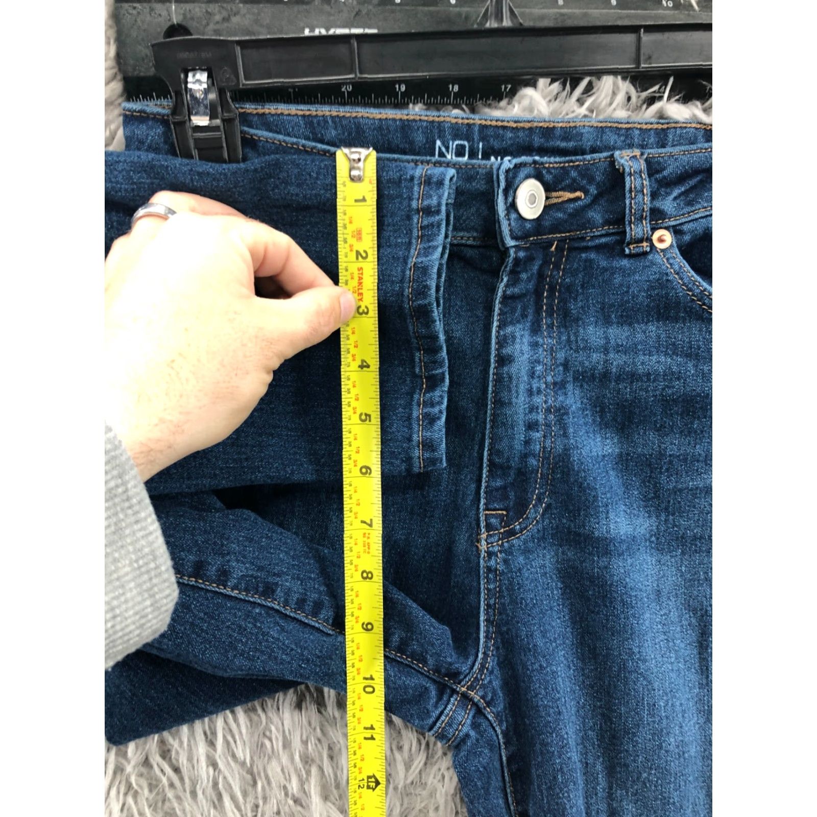 Vintage No Boundaries Jeans Skinny Size 7 Juniors Womens Medium Wash Blue Size 28" / US 6 / IT 42 - 4 Thumbnail