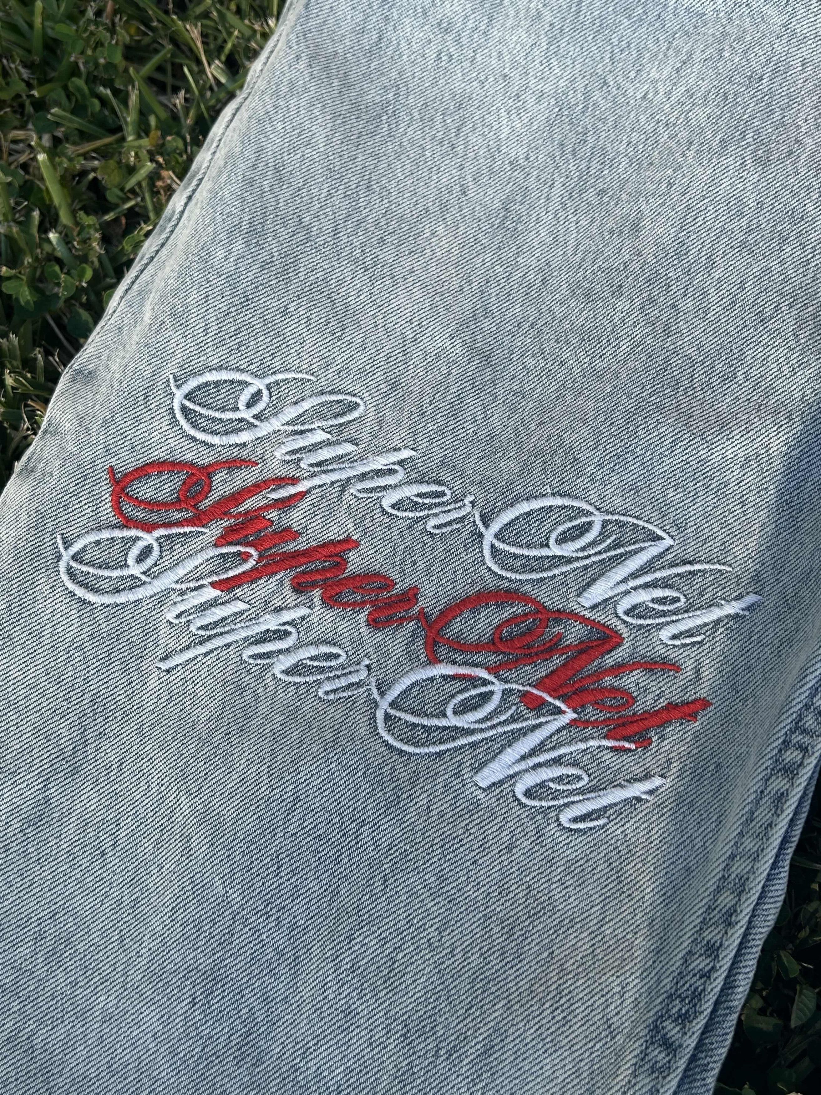 Ksubi Ksubi embroidered denim (with free bag) Size US 32 / EU 48 - 6 Thumbnail