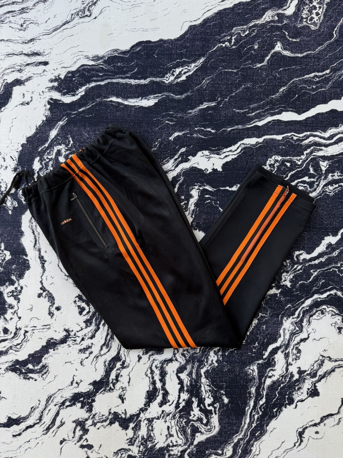 Adidas × Japanese Brand × Vintage Vintage adidas descente trackpants black orange Size US 30 / EU 46 - 1 Thumbnail