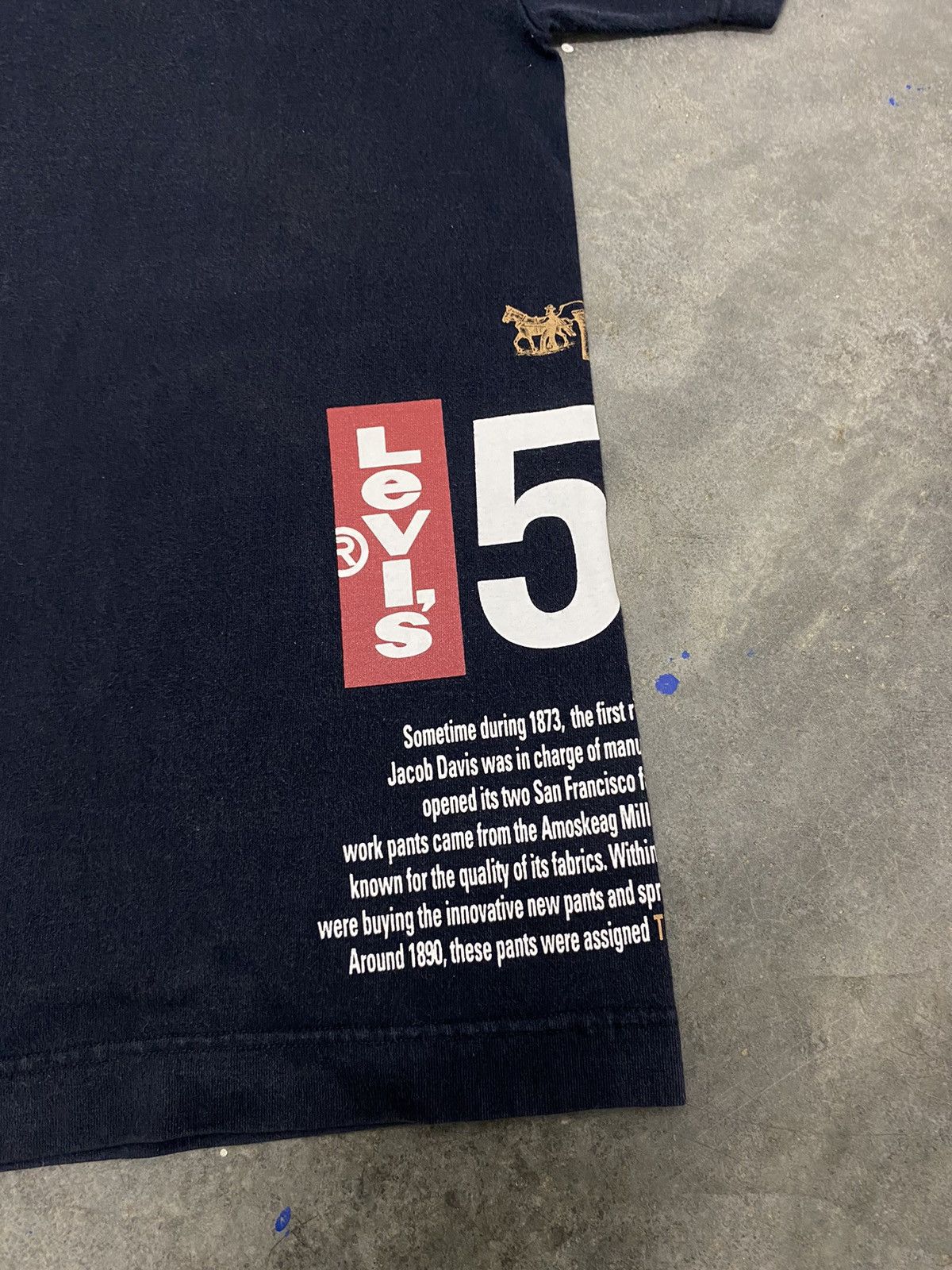 Vintage 🔥SICK Vintage Distressed Levis 501 Red Tab Tshirt Vtg Band Size US M / EU 48-50 / 2 - 3 Thumbnail