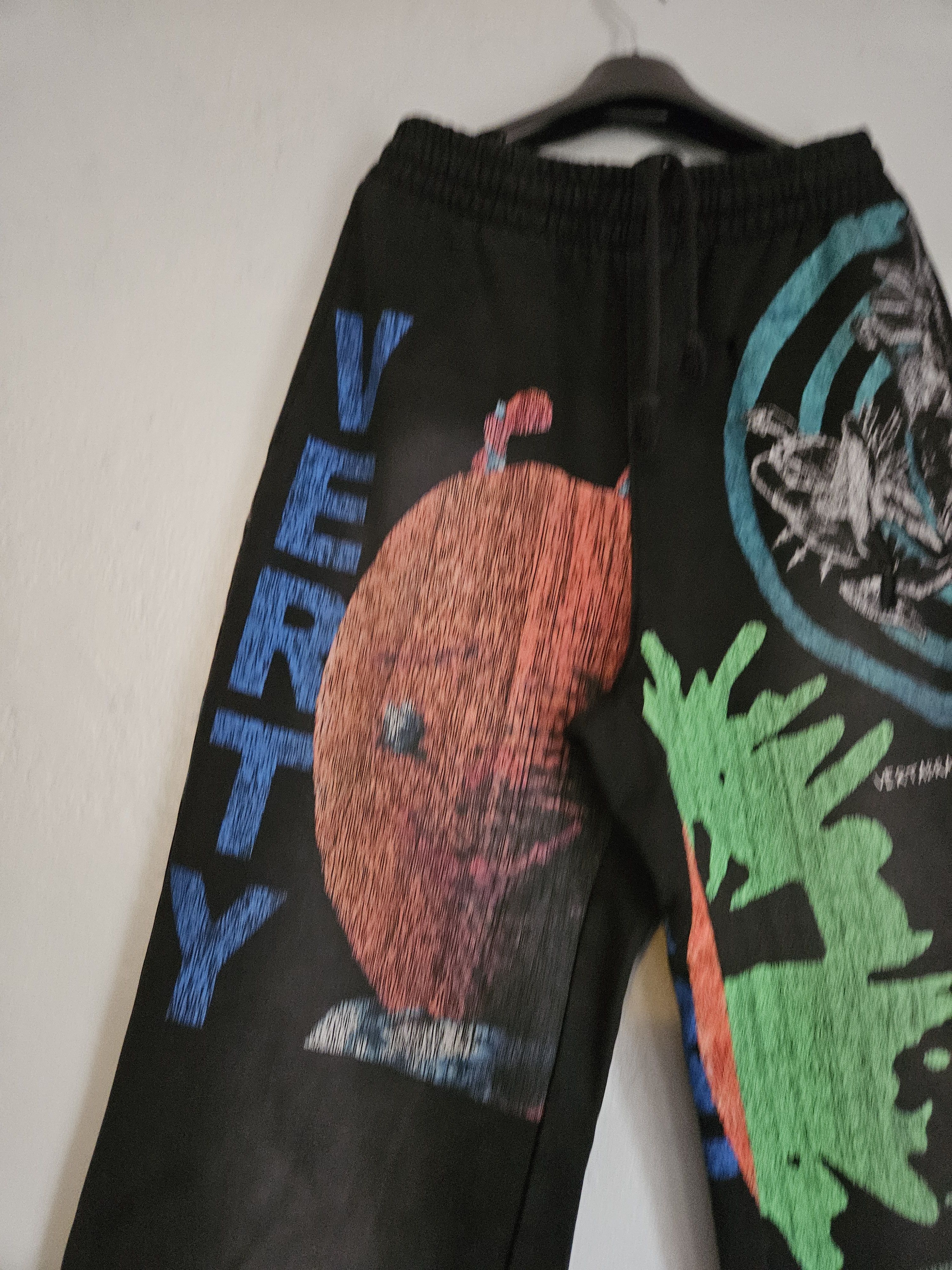 Vertabrae Montage Oversized Distressed Black Sweatpants Size US 28 / EU 44 - 6 Thumbnail