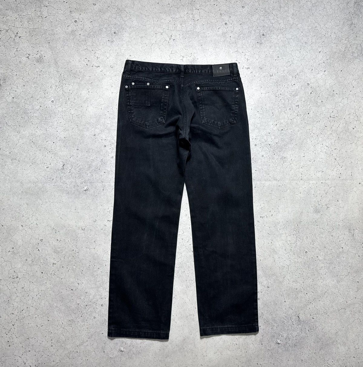 Versace Jeans Couture Versace Jeans Couture Vintage Luxury Black Denim Jeans Size US 36 / EU 52 - 2 Thumbnail