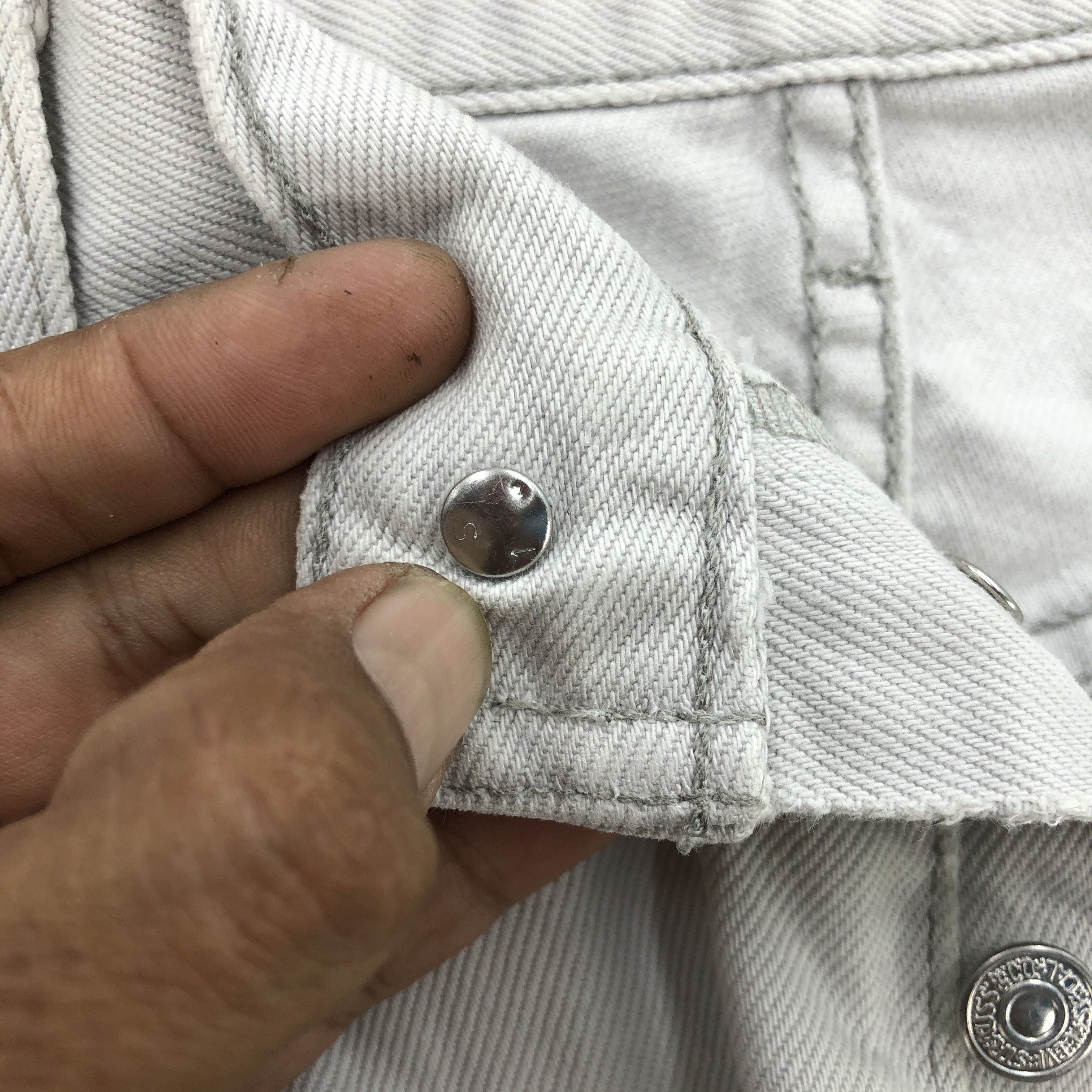 Levi's Vintage Levis 501 Jeans Flare White Button Up Denim Size US 34 / EU 50 - 9 Thumbnail