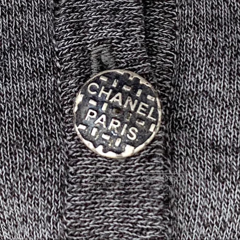 Chanel Chanel Gray cotton round-neck long-sleeved knitted dress Size XS / US 0-2 / IT 36-38 - 6 Thumbnail