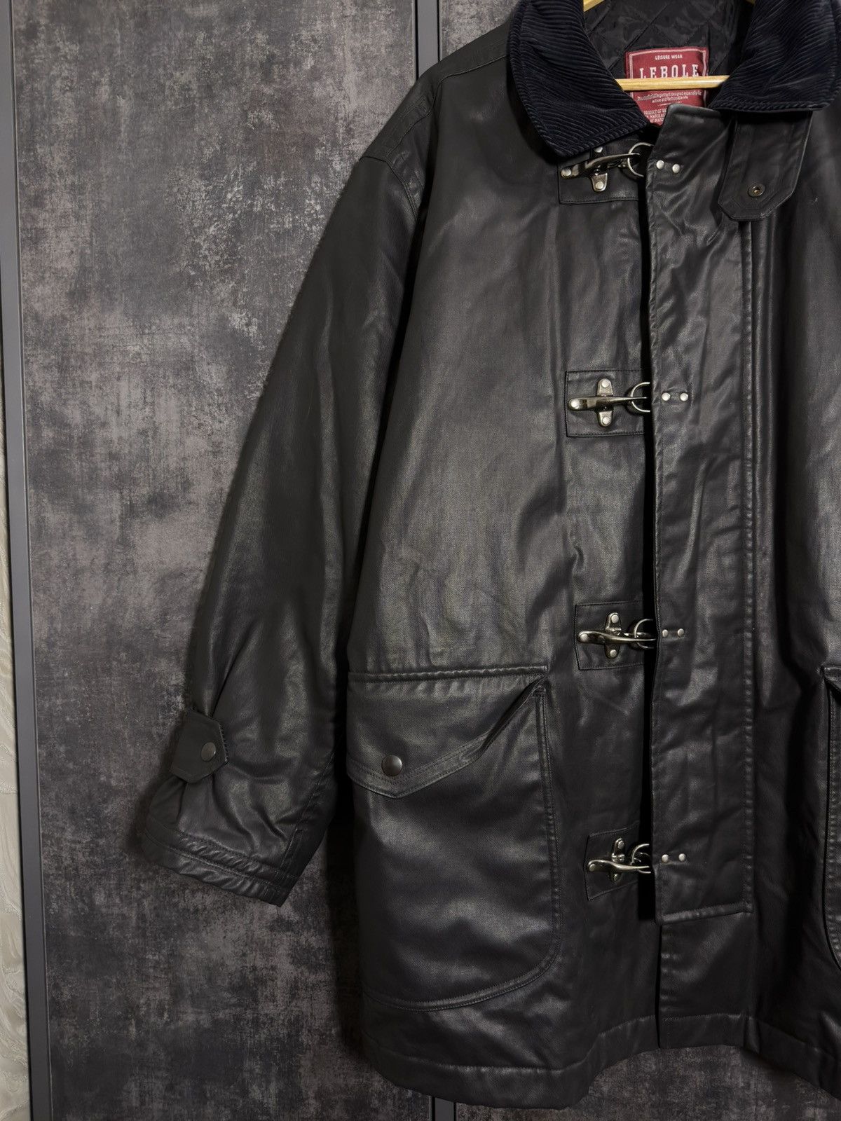 Vintage Sick Vintage Waxed Fireman Jacket Belstaff Yohji Raf Junya Size US XL / EU 56 / 4 - 4 Thumbnail