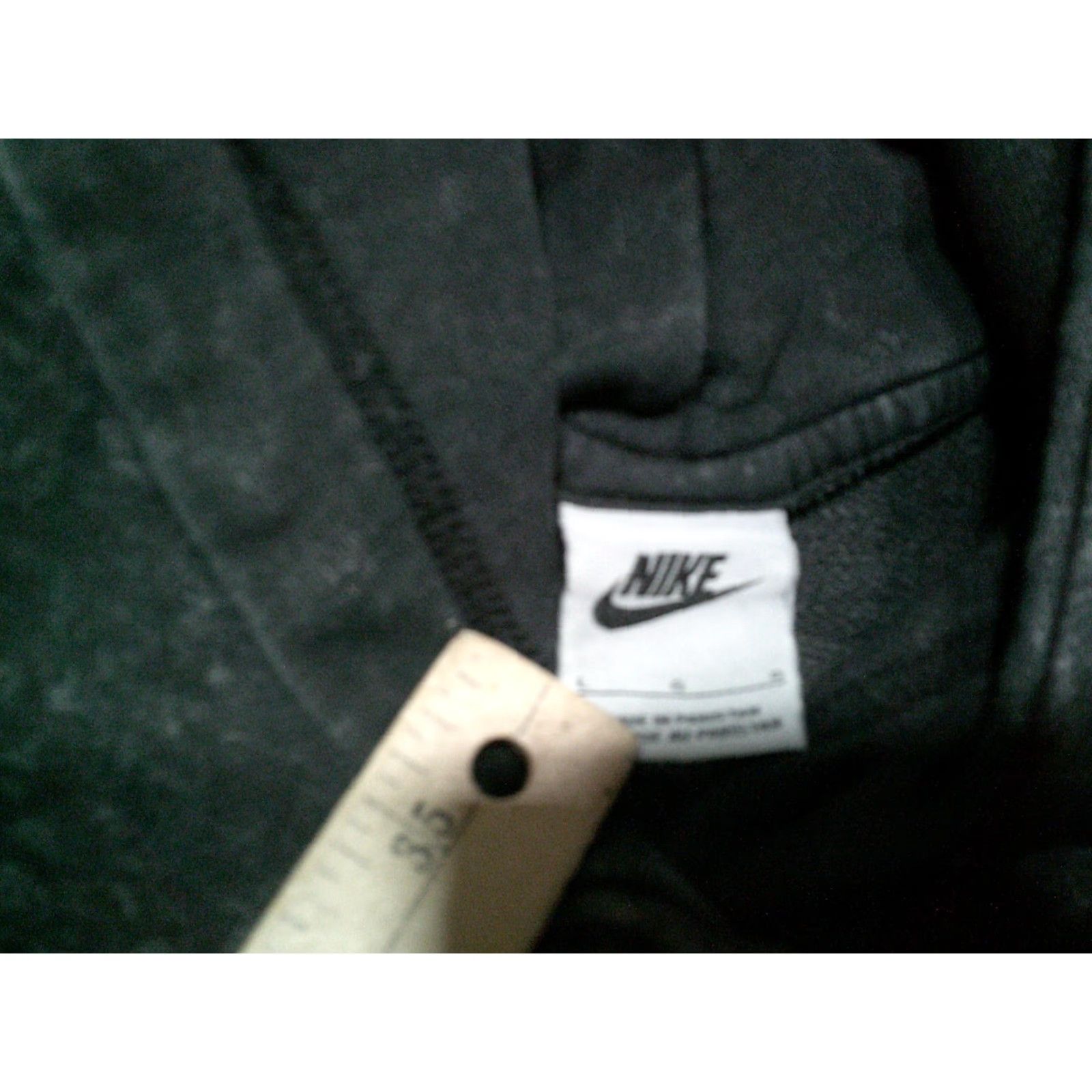 Nike Nike Center Swoosh Hoodie Sweatshirt Men Large Black Gray Nike Air Logo Pullover Hooded Sweatshirt, Regular Fit, Knit Cotton, Long Sleeve, - Size US L / EU 52-54 / 3 - 4 Thumbnail
