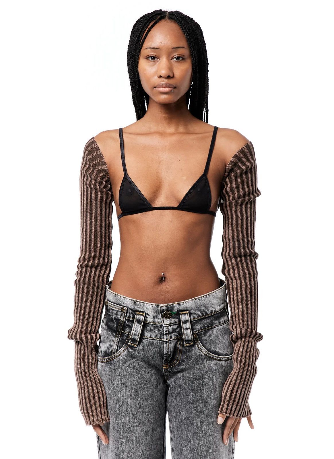 Vaquera Vaquera Rib Knit Bolero Size S / US 4 / IT 40 - 1 Thumbnail