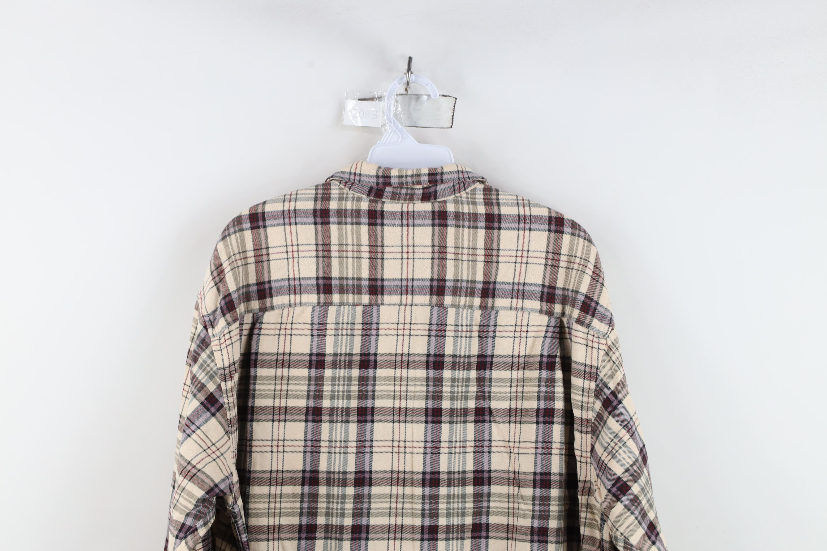 Eddie Bauer Vintage 90s Eddie Bauer Flannel Collared Button Shirt Plaid Size L / US 10 / IT 46 - 9 Thumbnail