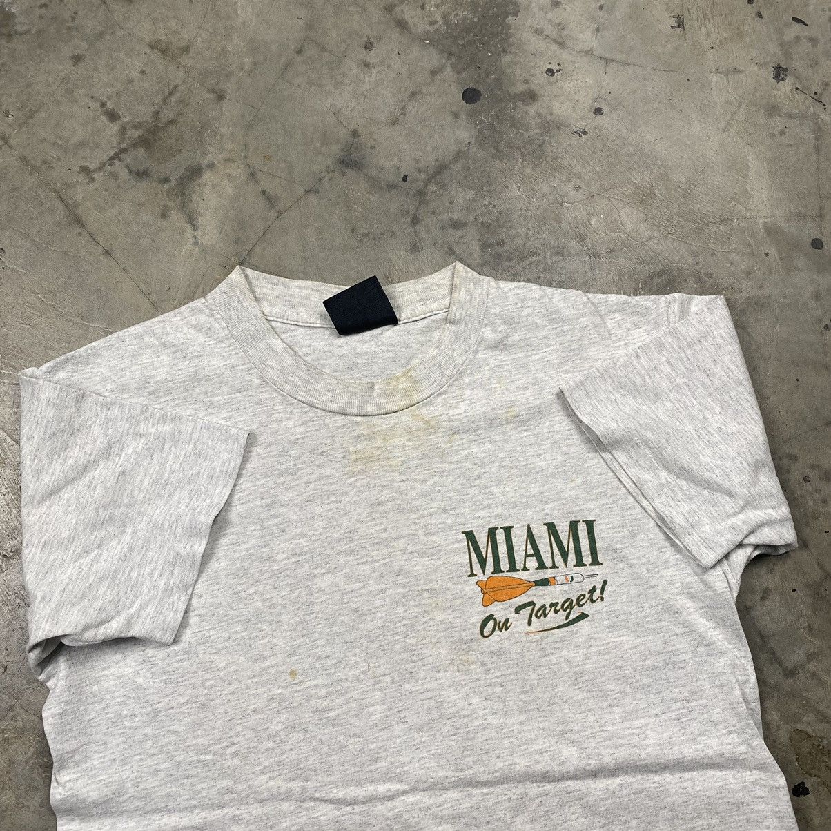 Vintage 90s Miami Dart Sports On Target Tee Size US S / EU 44-46 / 1 - 5 Thumbnail