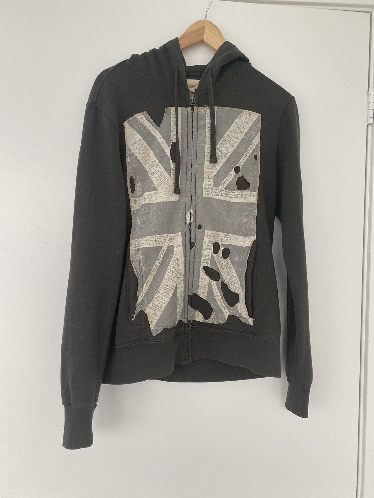 image of 1 Of 1 Remake Denim And Supply Ralph Laurent Hoodie in Dark Green, Men's (Size Medium)