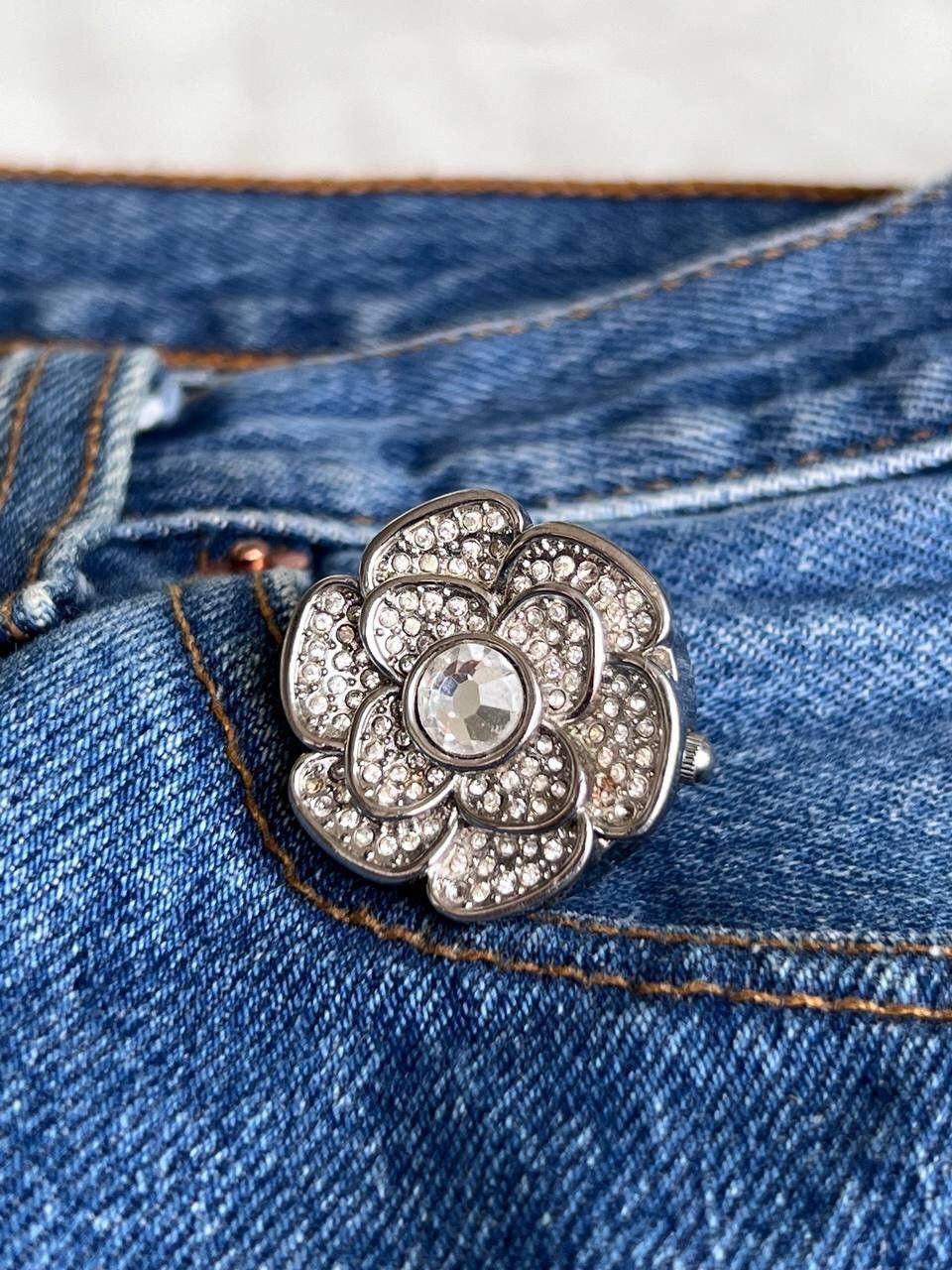 Japanese Brand × Vintage Vintage Japanese style futuristic Watch Chrome Ring Crystal Size ONE SIZE - 4 Thumbnail