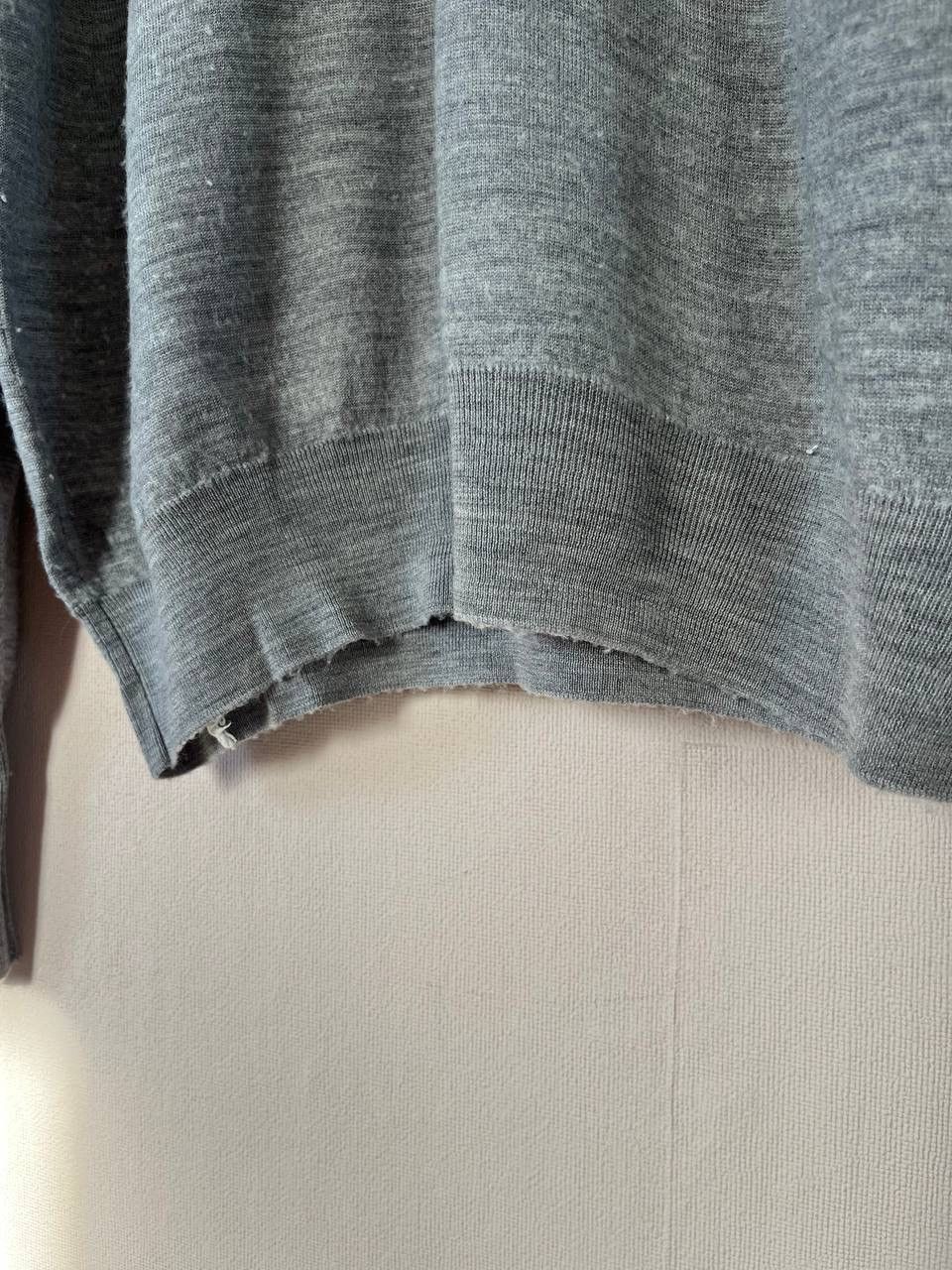 John Smedley John Smedley Gray Wool Knit Pullover Sweater Collared Button Size US L / EU 52-54 / 3 - 11 Thumbnail