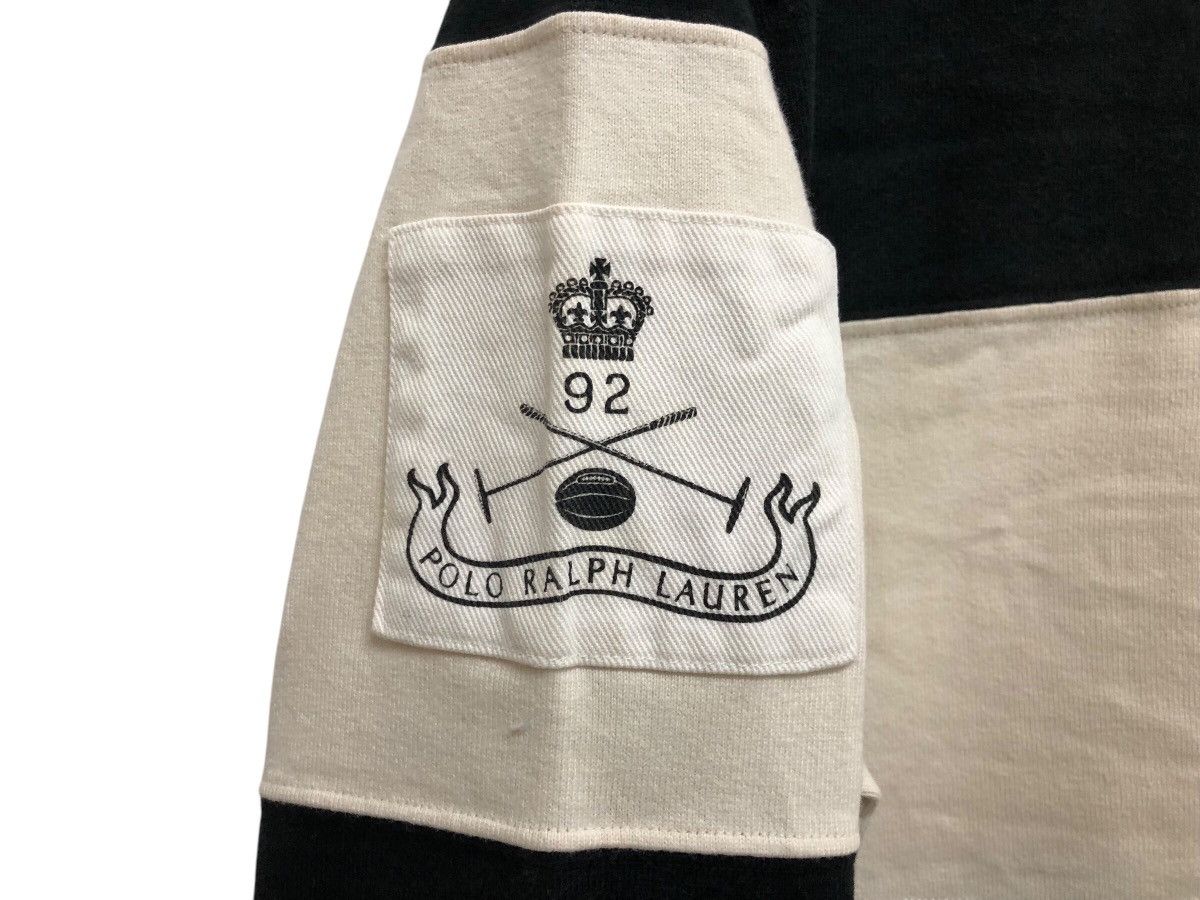 Polo Ralph Lauren 90s 🔥 POLO RUGBY TRICOLOUR SLEEVE PATCH LOGO Size US L / EU 52-54 / 3 - 8 Thumbnail
