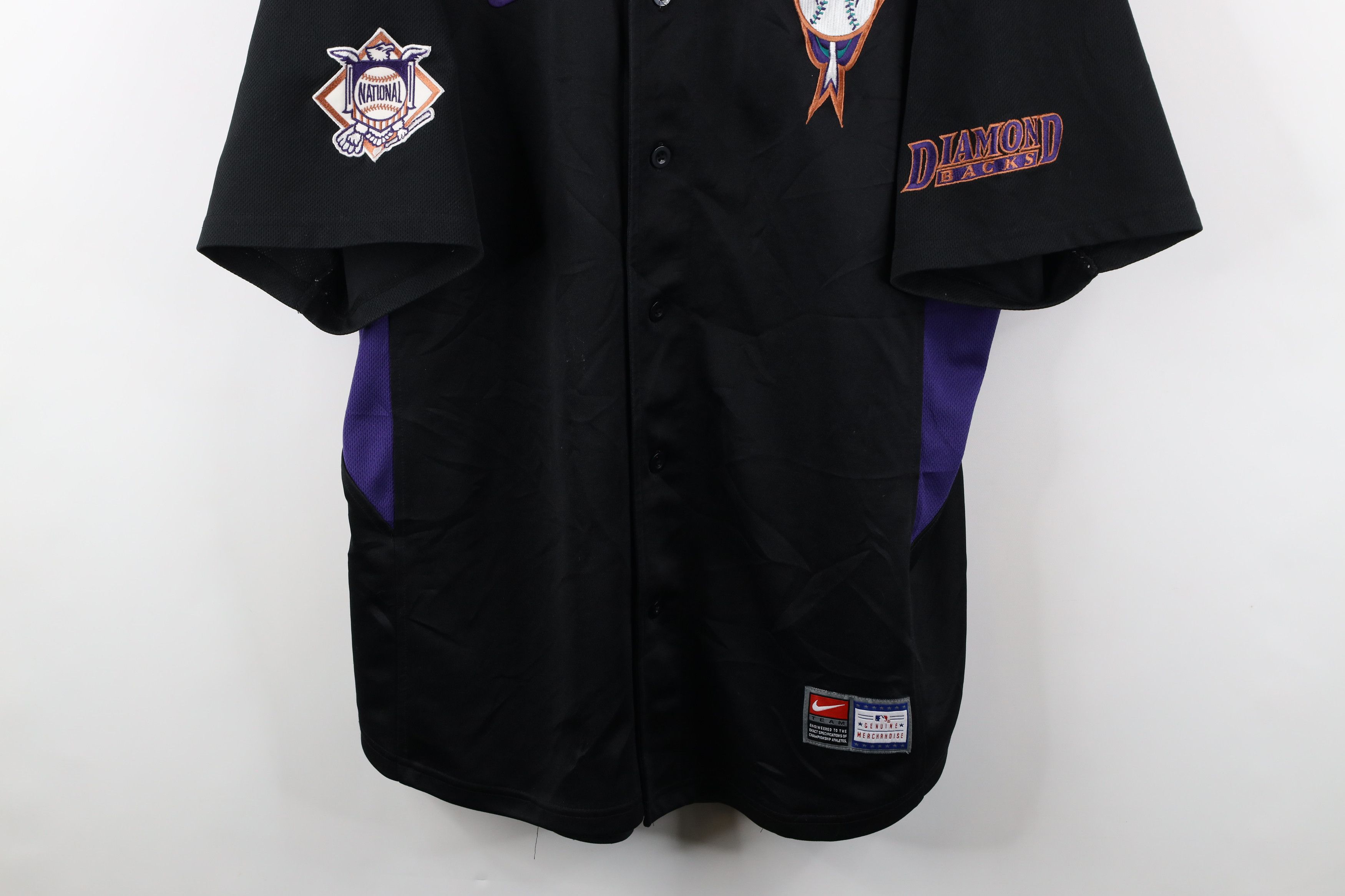 Nike Vintage Nike Diamondbacks Baseball Jersey Black Stitched Size US XL / EU 56 / 4 - 3 Thumbnail