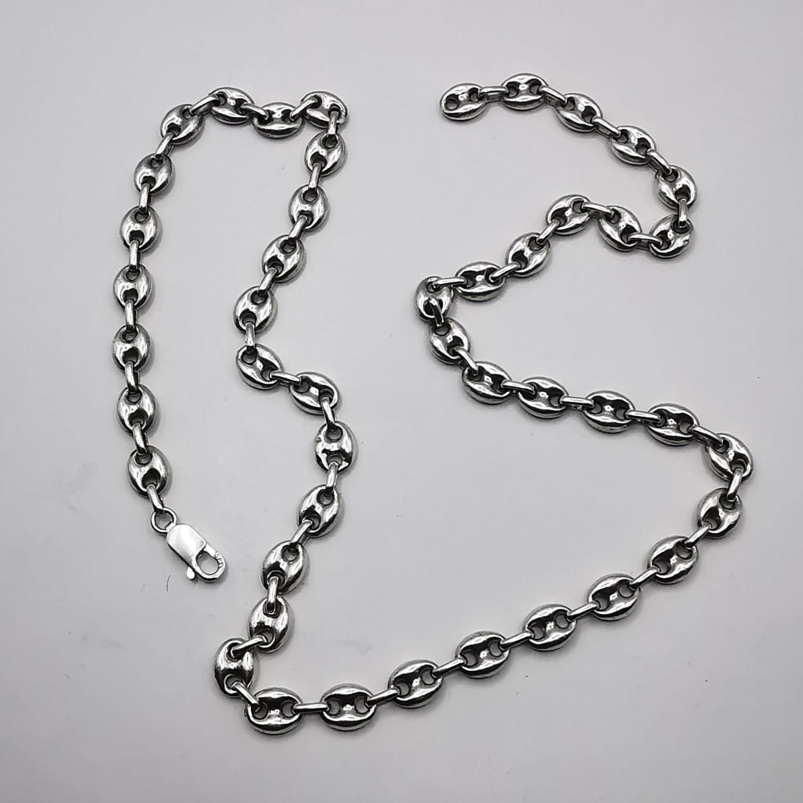 Sterling Silver Vintage Jewelry Chain, 925 Sterling Silver, Signed 44.09g Size ONE SIZE - 2 Thumbnail