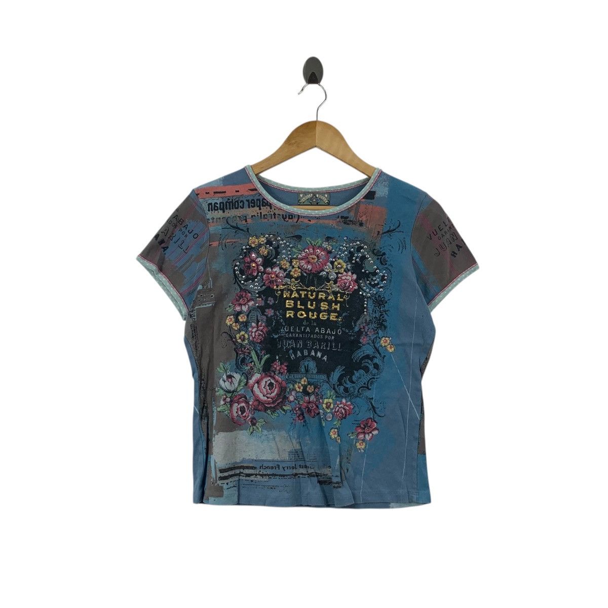 Other VANILLA SUGAR Juan Bar Habana Bling Over Print Tee Shirt Top Size M / US 6-8 / IT 42-44 - 1 Thumbnail