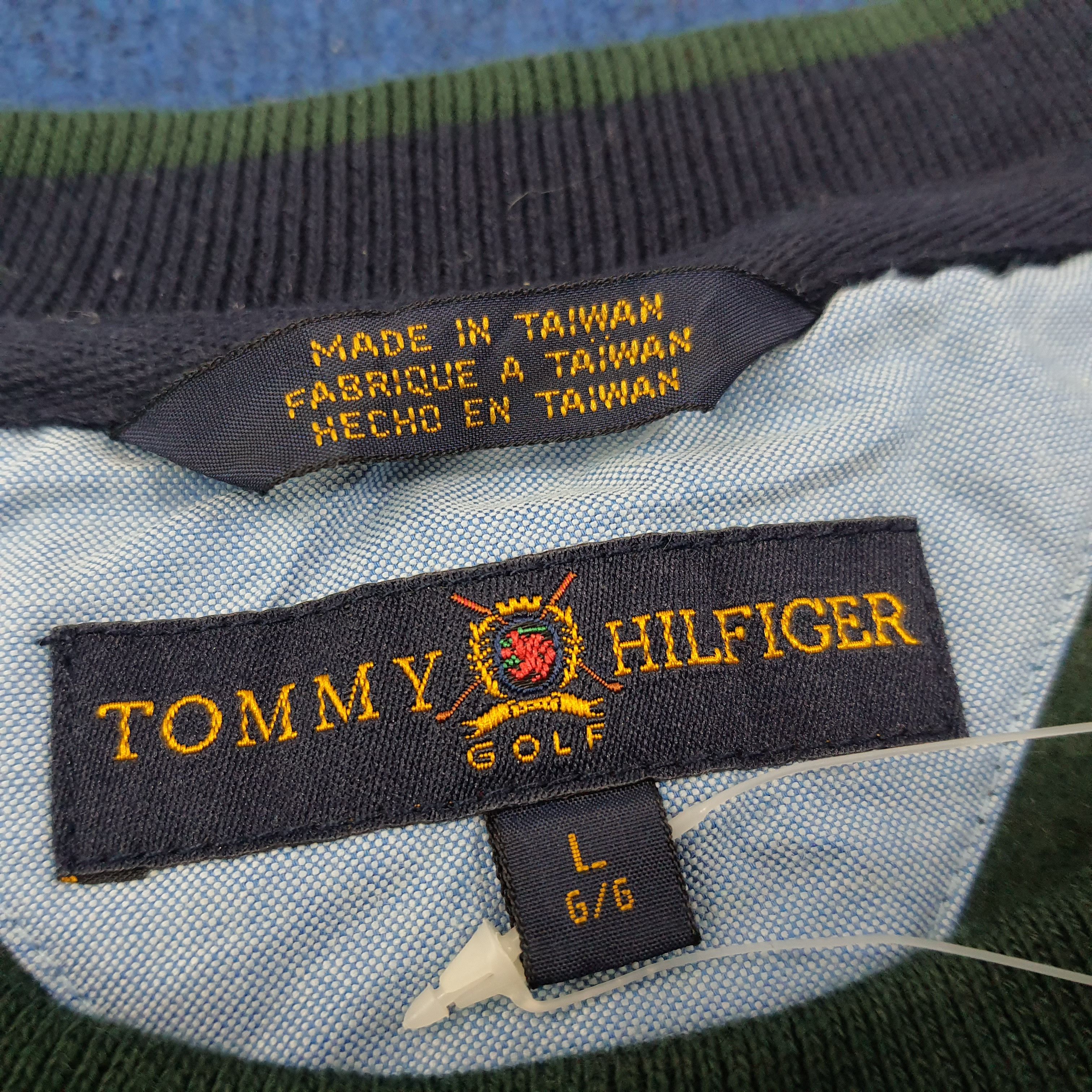 Tommy Hilfiger × Vintage Vintage Tommy Hilfiger Golf Sweatshirt C232N20 Size US L / EU 52-54 / 3 - 7 Thumbnail