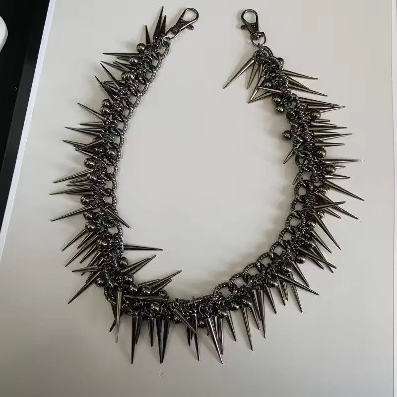 Japanese Brand Retro punk streetweary y2k spike pants pocket wallet chain Size ONE SIZE - 5 Thumbnail