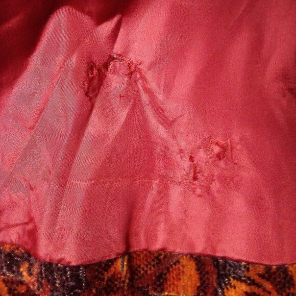 Other Vintage Denmark's Floral Chenille Pattern Wool Cape Cloak Size XL / US 12-14 / IT 48-50 - 5 Thumbnail