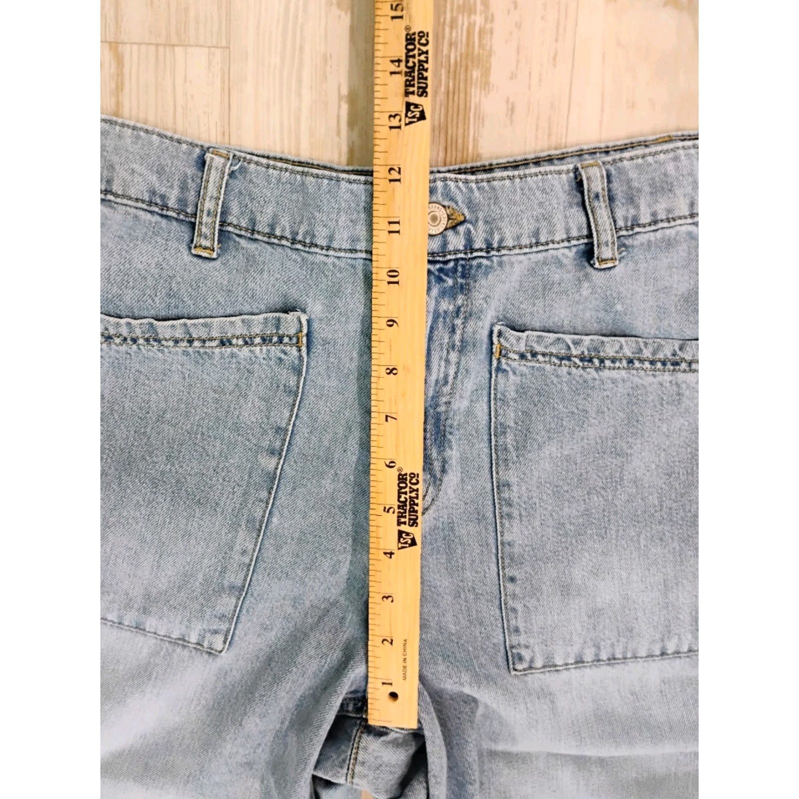 Lucky Brand Lucky Brand Jeans High Rise Wide-Leg Crop Women 34x25 Light Wash Denim Cotton Regular Inseam 25 Inches Blue 34 Waist 34 Size 24" / US 00 / IT 34 - 4 Thumbnail