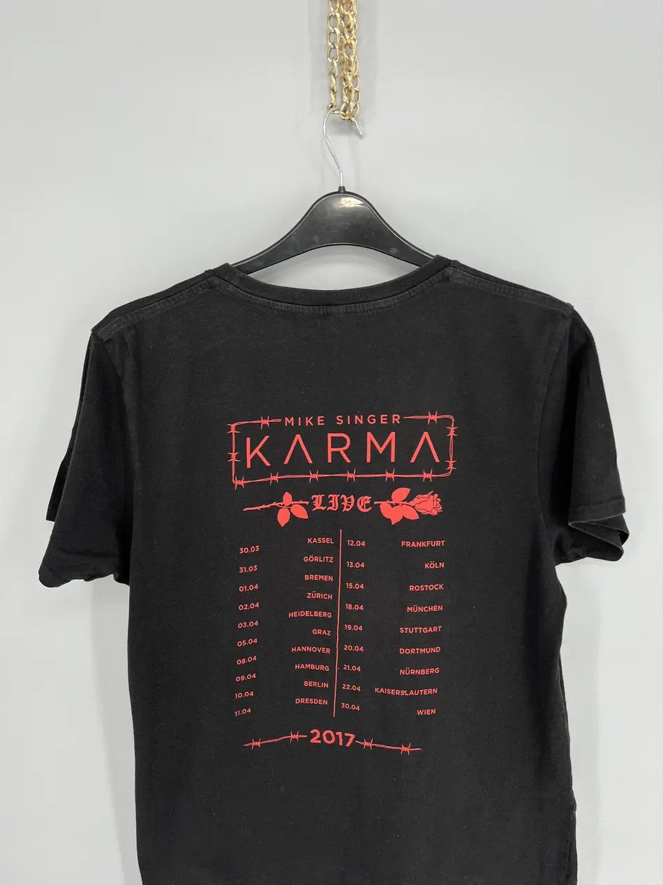 Band Tees × Vintage Vintage Y2K "Mike Singer" Karma Tour Tee "Skull tee" Size US L / EU 52-54 / 3 - 10 Thumbnail