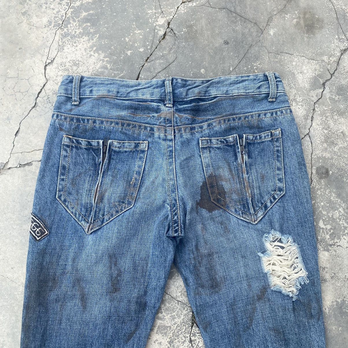Japanese Brand ☠️GLAD NEWS☠️ Distressed Flare Size US 34 / EU 50 - 6 Thumbnail