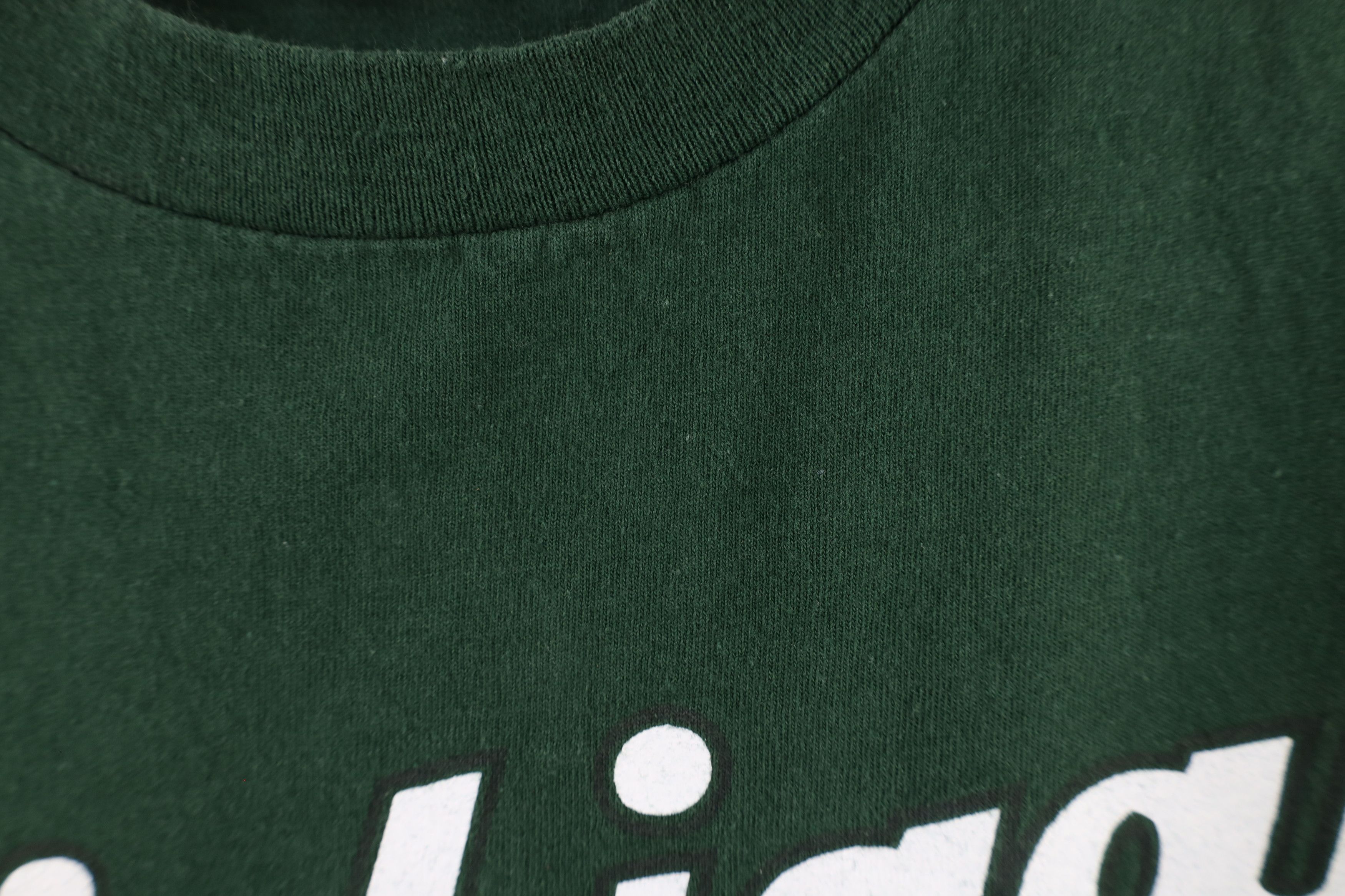 Vintage Vintage 90s Script Michigan State University T-Shirt Green Size US L / EU 52-54 / 3 - 6 Thumbnail