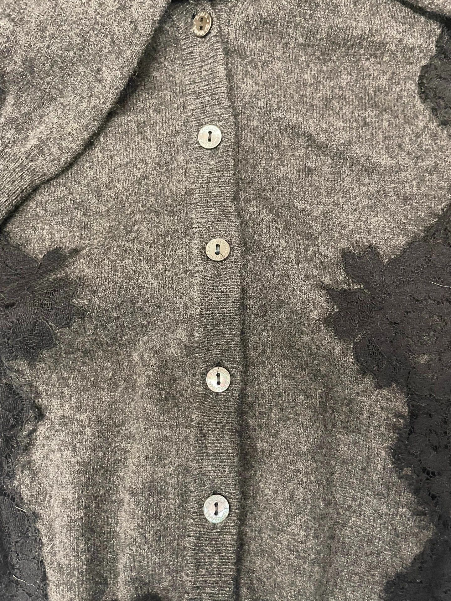 Dolce & Gabbana D&G deep gray cashmere cardigan size 38 Size XS / US 0-2 / IT 36-38 - 9 Thumbnail